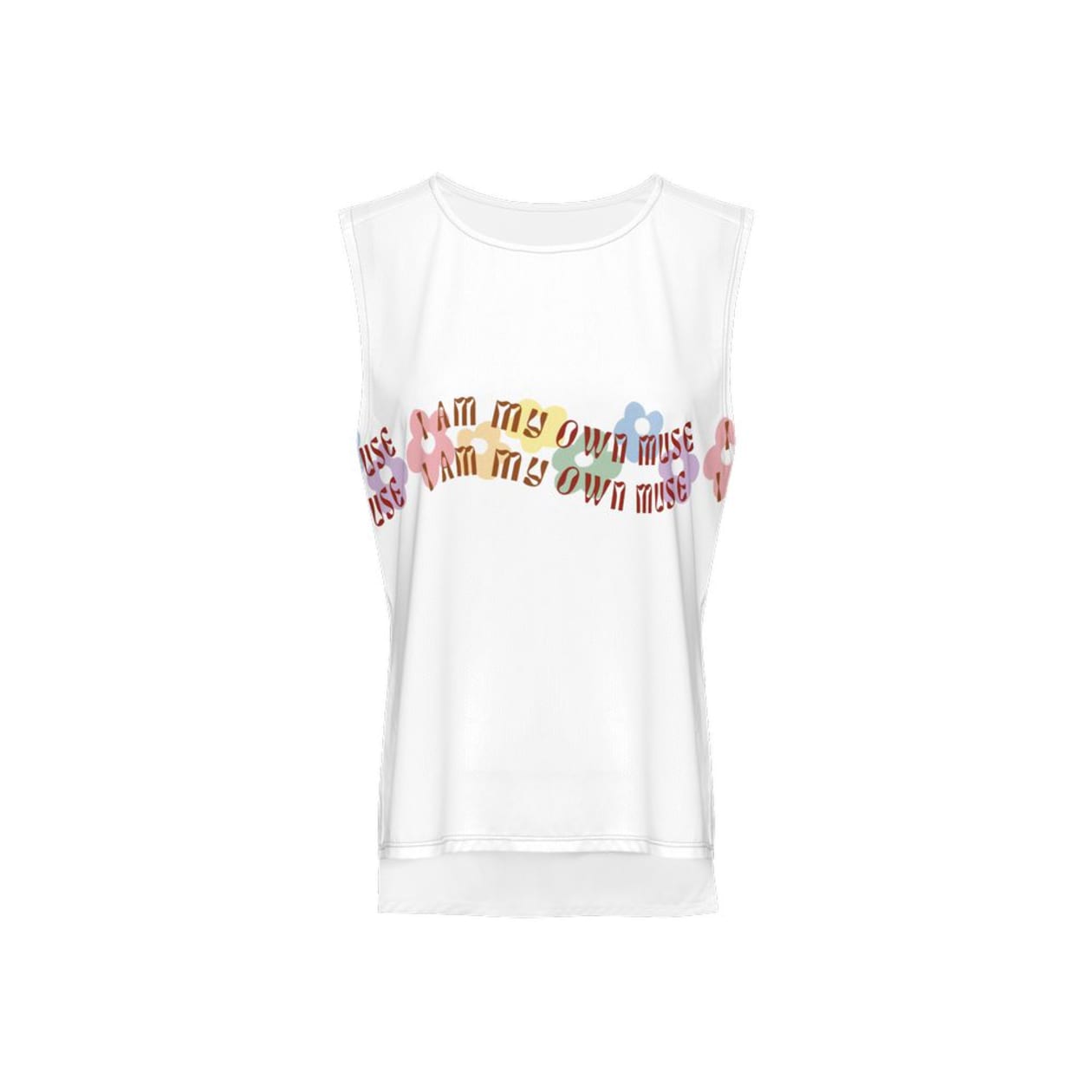 I am My Own Muse Women's Seamless Open Side Tank Top