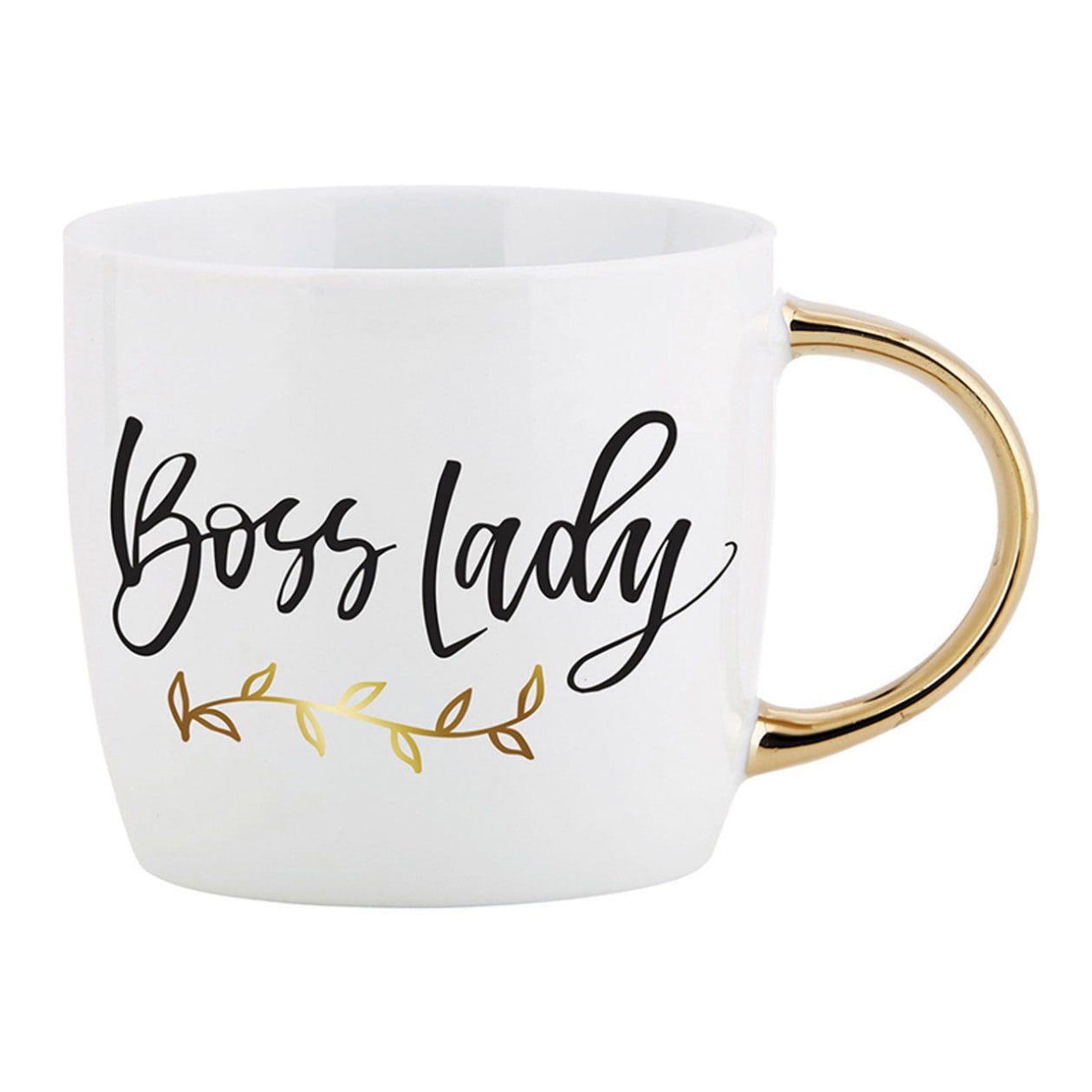 Boss Lady Mug | Gold Handle Coffee Mug