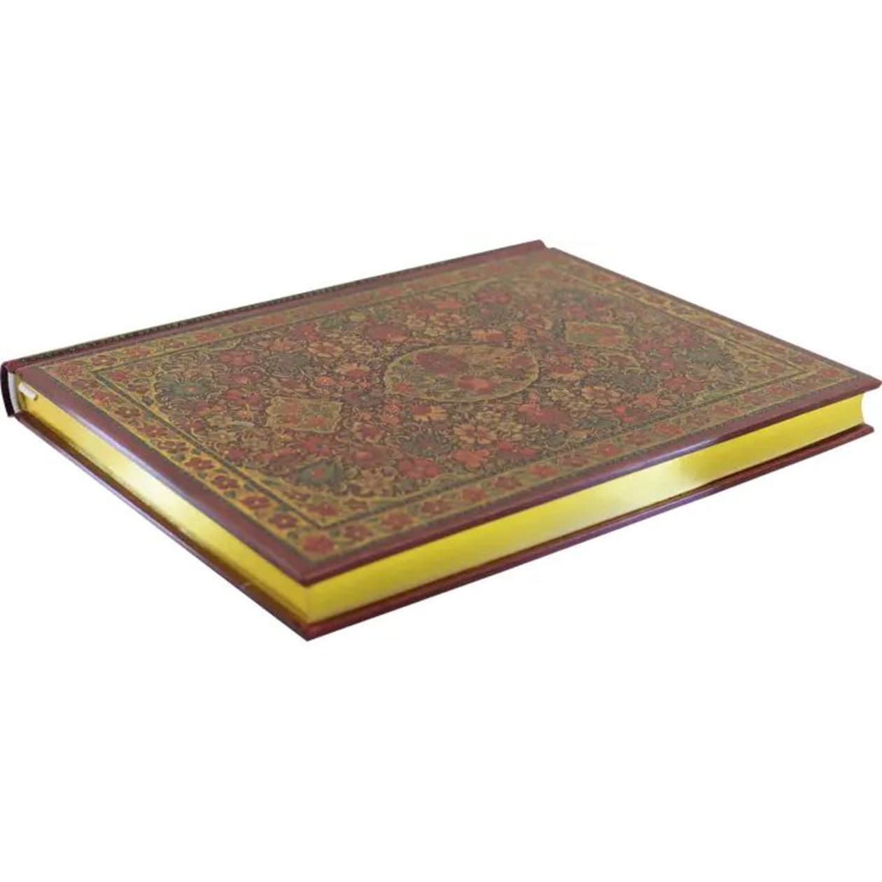 Gilded Floral Journal | 19th Century Persian Art | 6-1/4'' x 8-1/4''