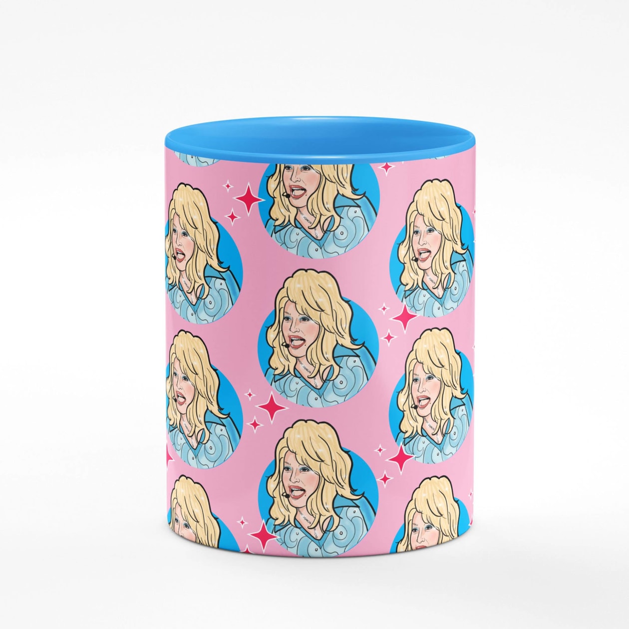 Dolly Blue Mug | Iconic Singer Ceramic Coffee Tea Cup | 11oz