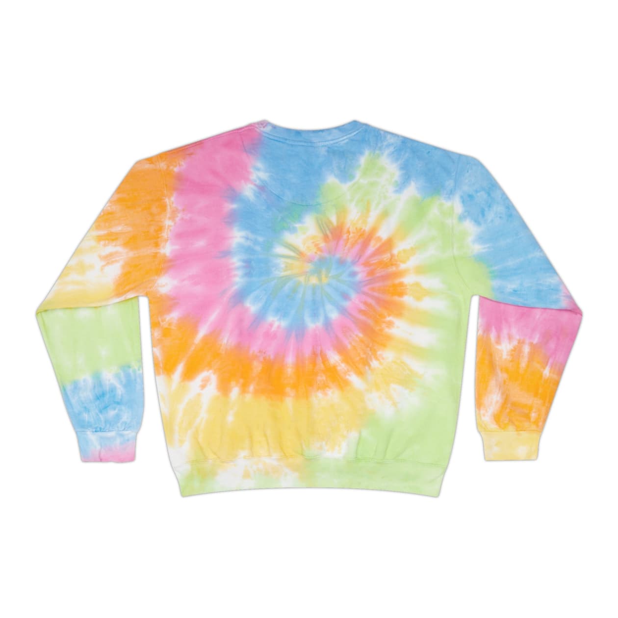 Orange Cat Energy Unisex Tie-Dye Sweatshirt