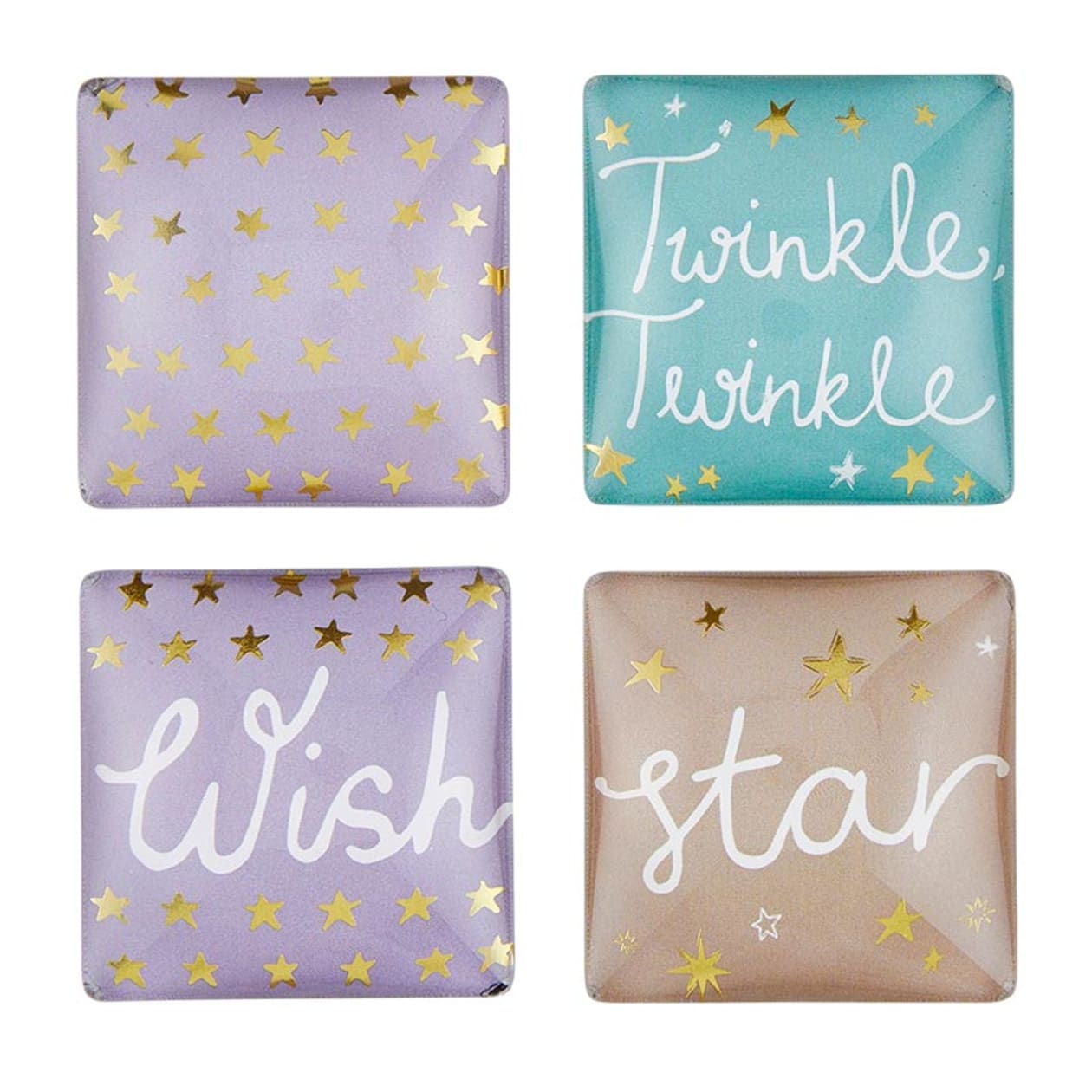 Wish Twinkle Square Glass Magnet Set | In a Gift Box