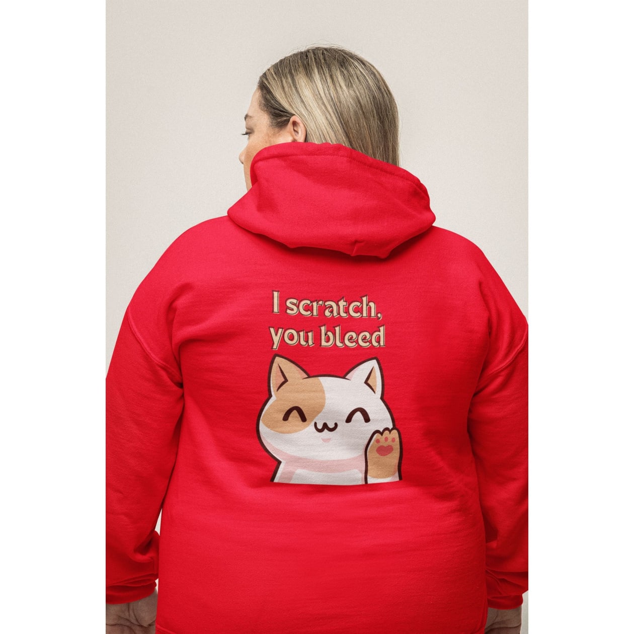 I Scratch, You Bleed Unisex Fleece Hoodie Sizes S-3X