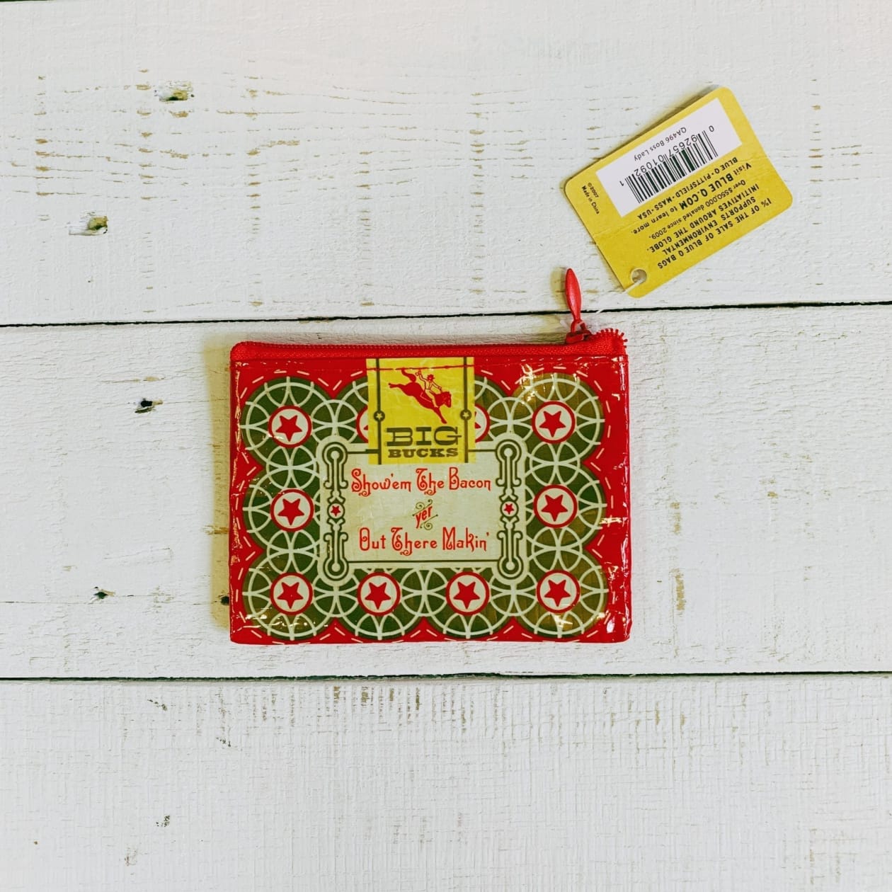 Boss Lady Coin Purse | Recycled Material | 3"h x 4"w | BlueQ at GetBullish