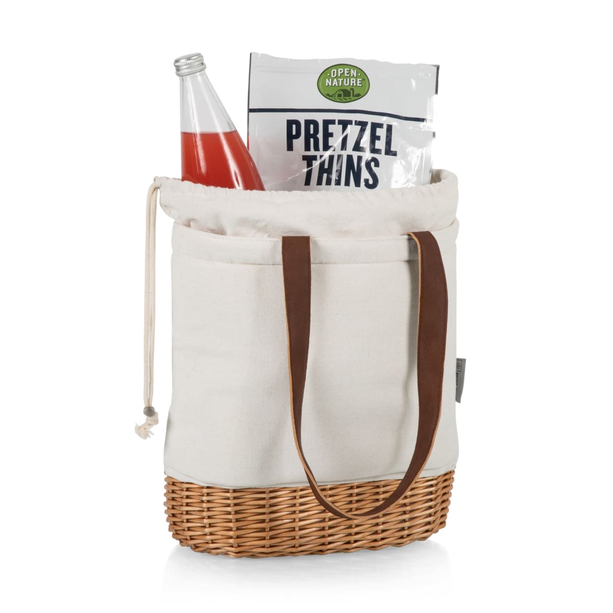 Pico Willow and Canvas Lunch Basket