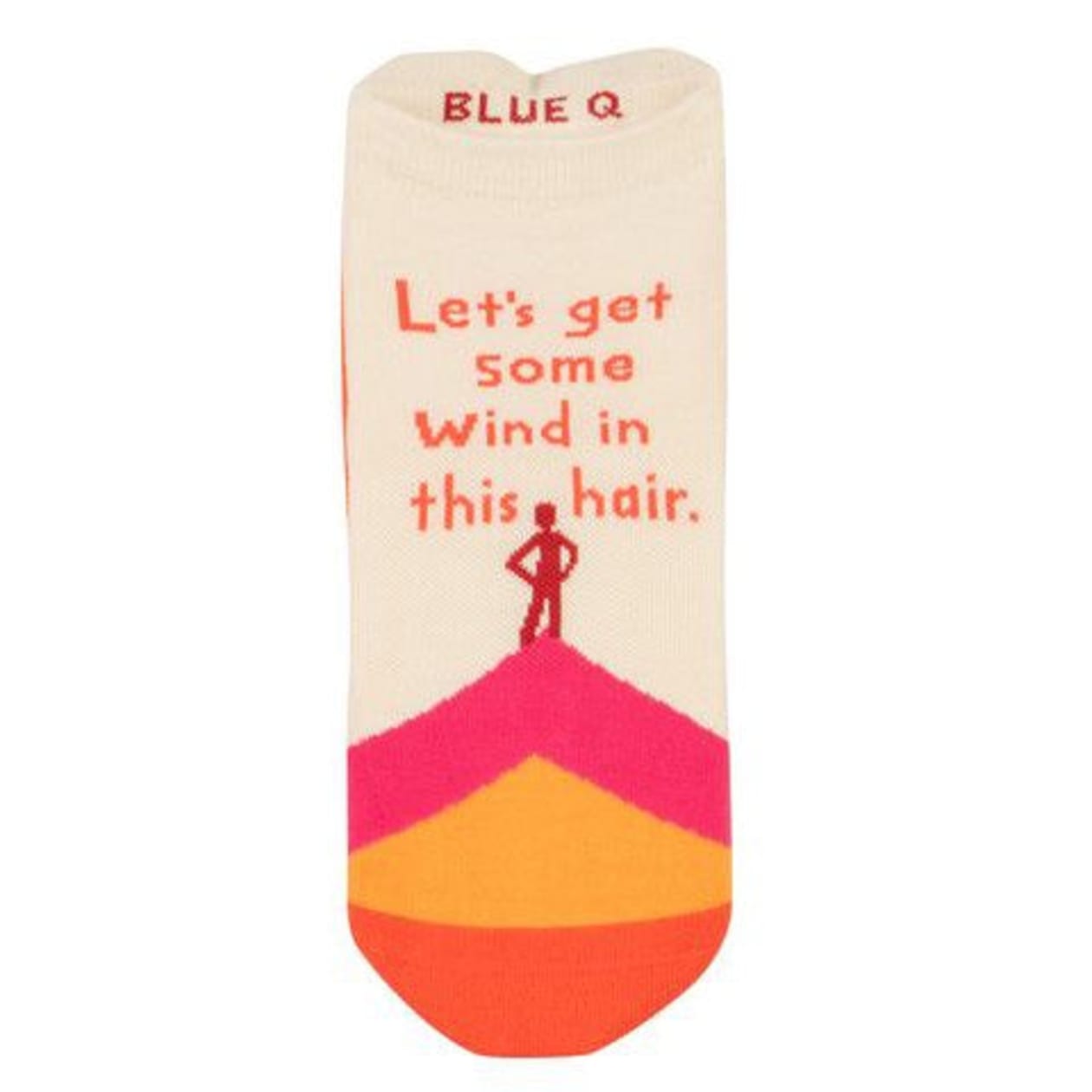 Let's Get Some Wind In This Hair Unisex Sneaker Socks [2 Size Options] | BlueQ at GetBullish