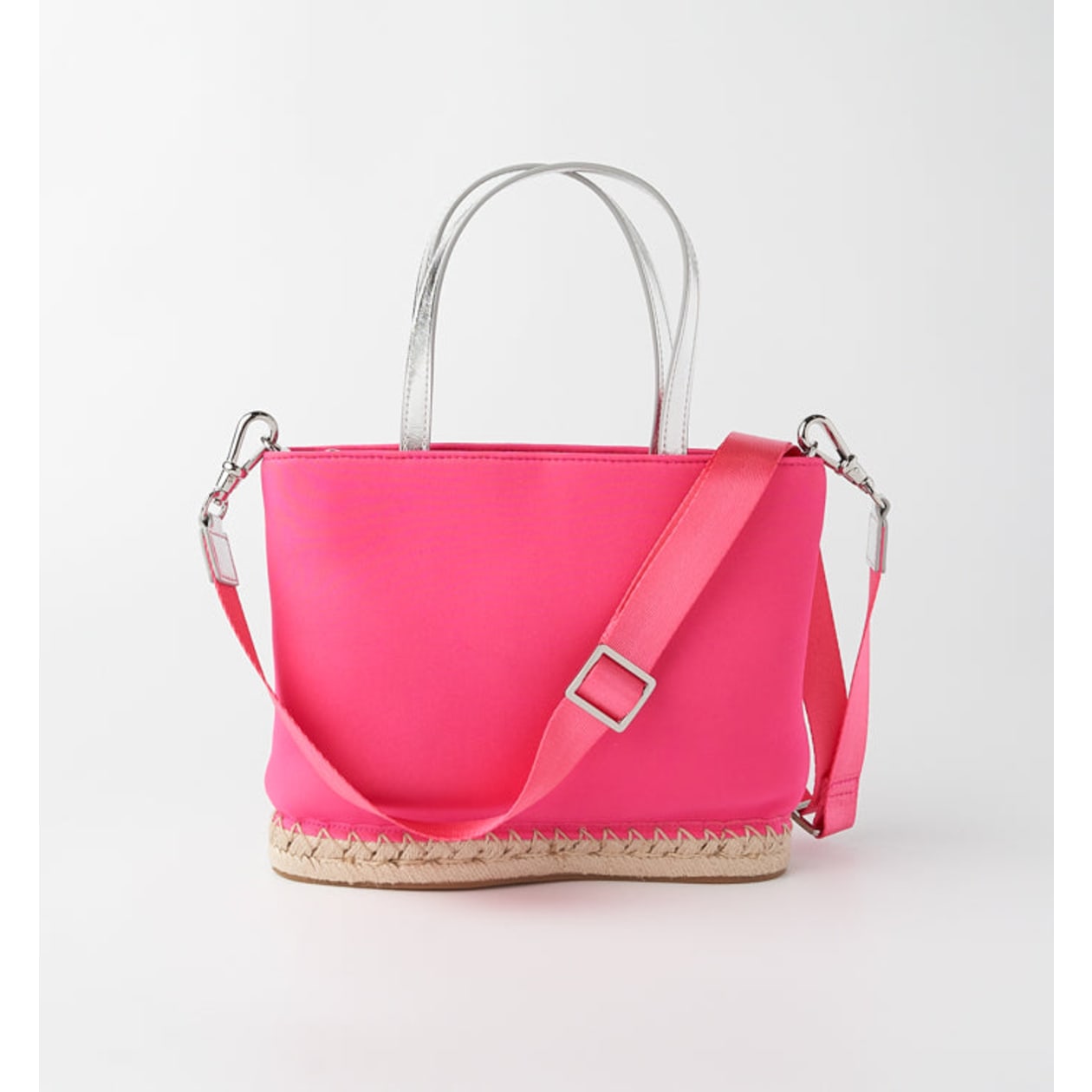 The Rosa Neoprene Mini Tote - Fuchsia