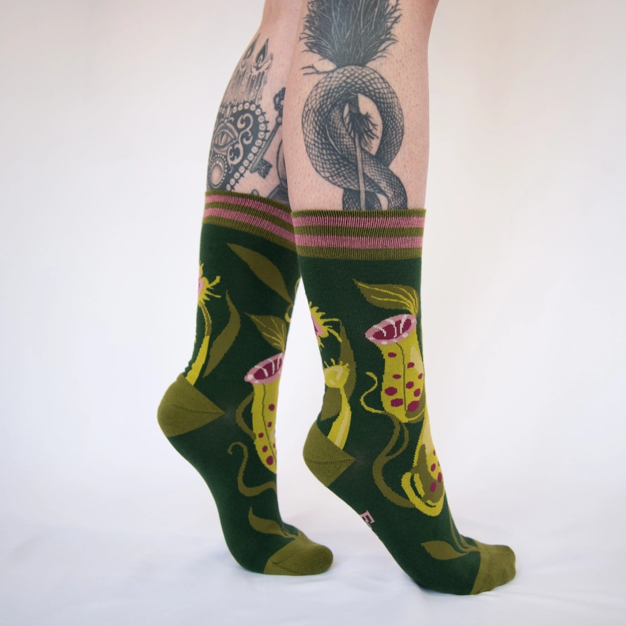 Carnivorous Pitcher Plant Crew Socks