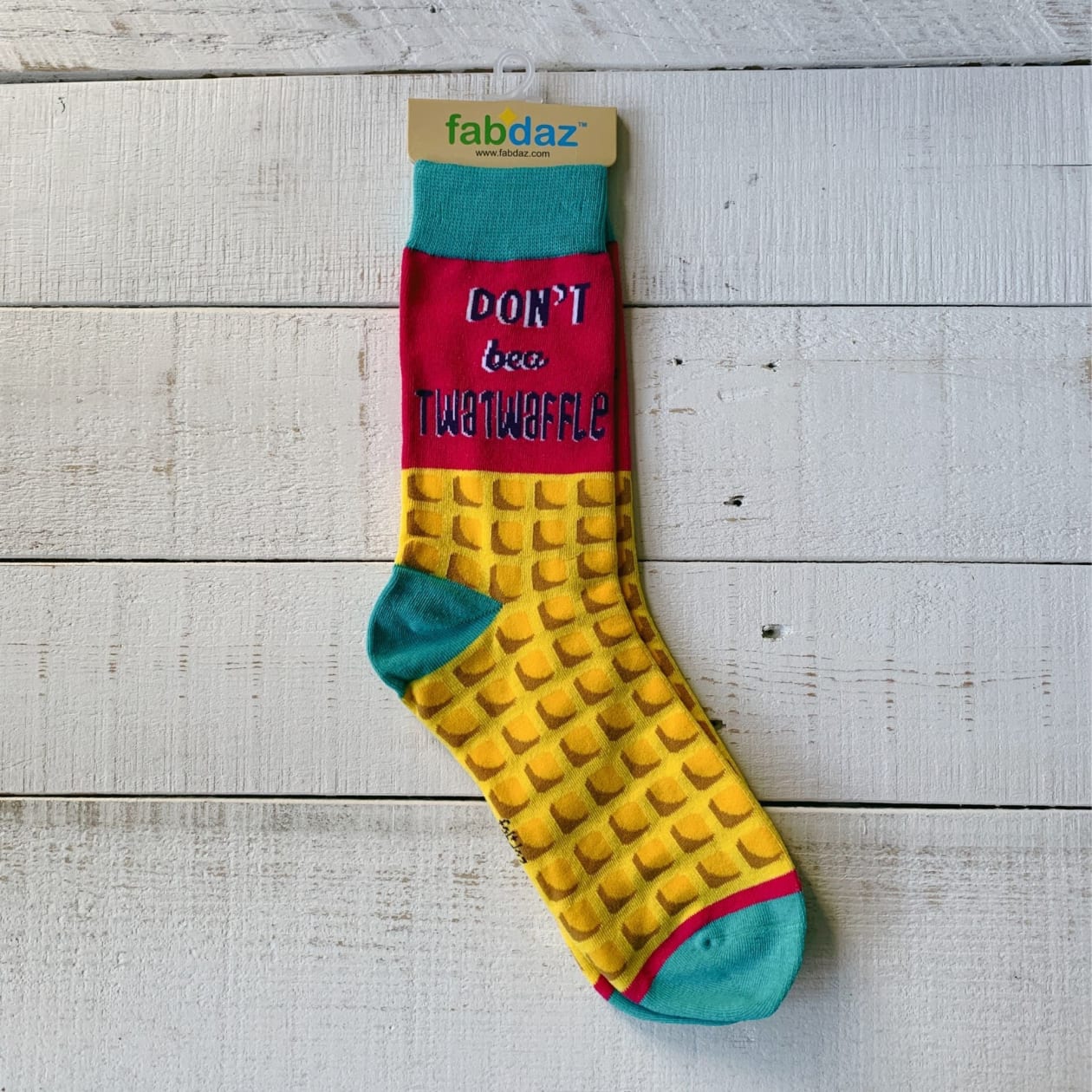 Don't Be a Twatwaffle Funny Ladies' Crew Socks | Retro Vibe