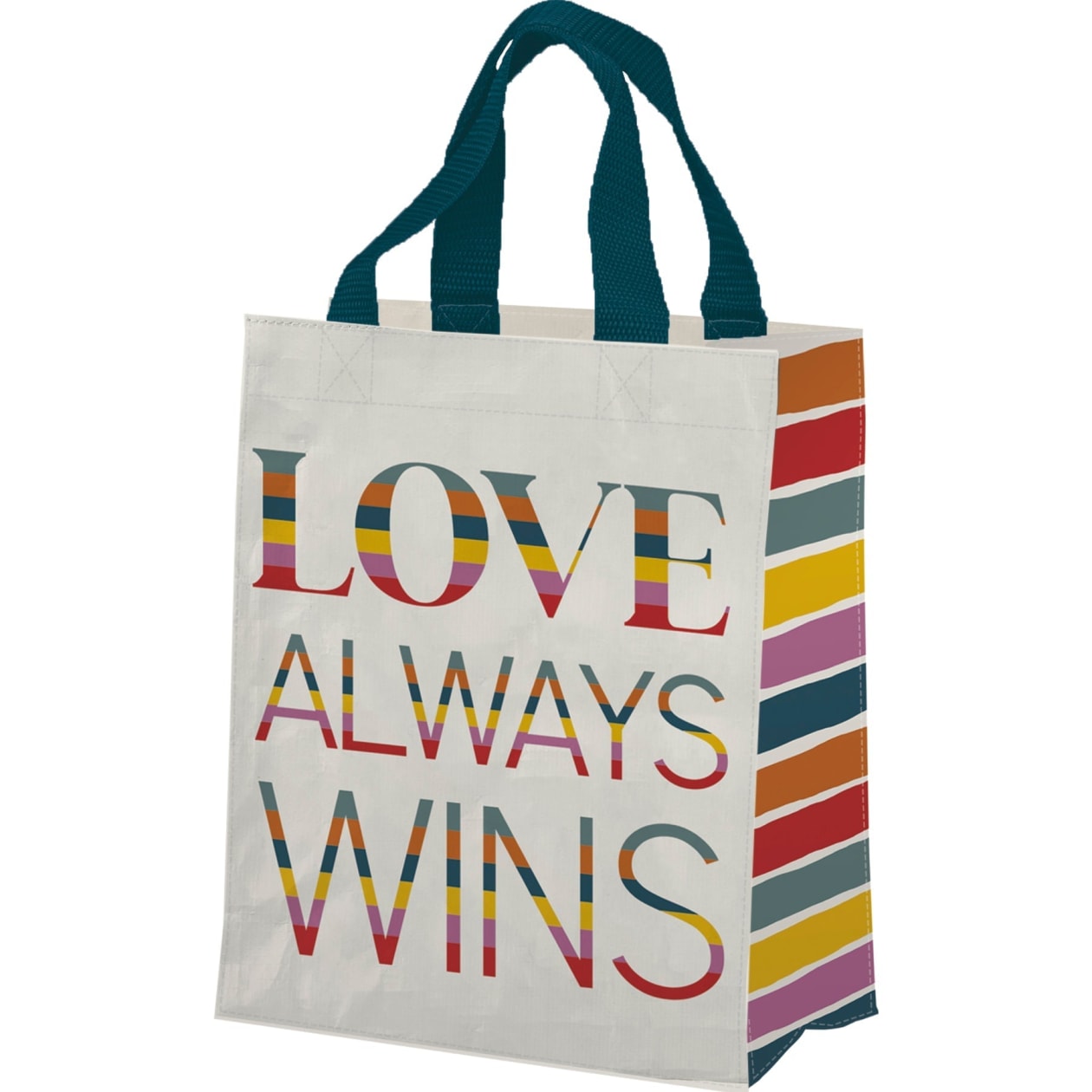 Love Always Wins Daily Tote Bag | LGBTQ Pride | 8.75" x 10.25" x 4.75"