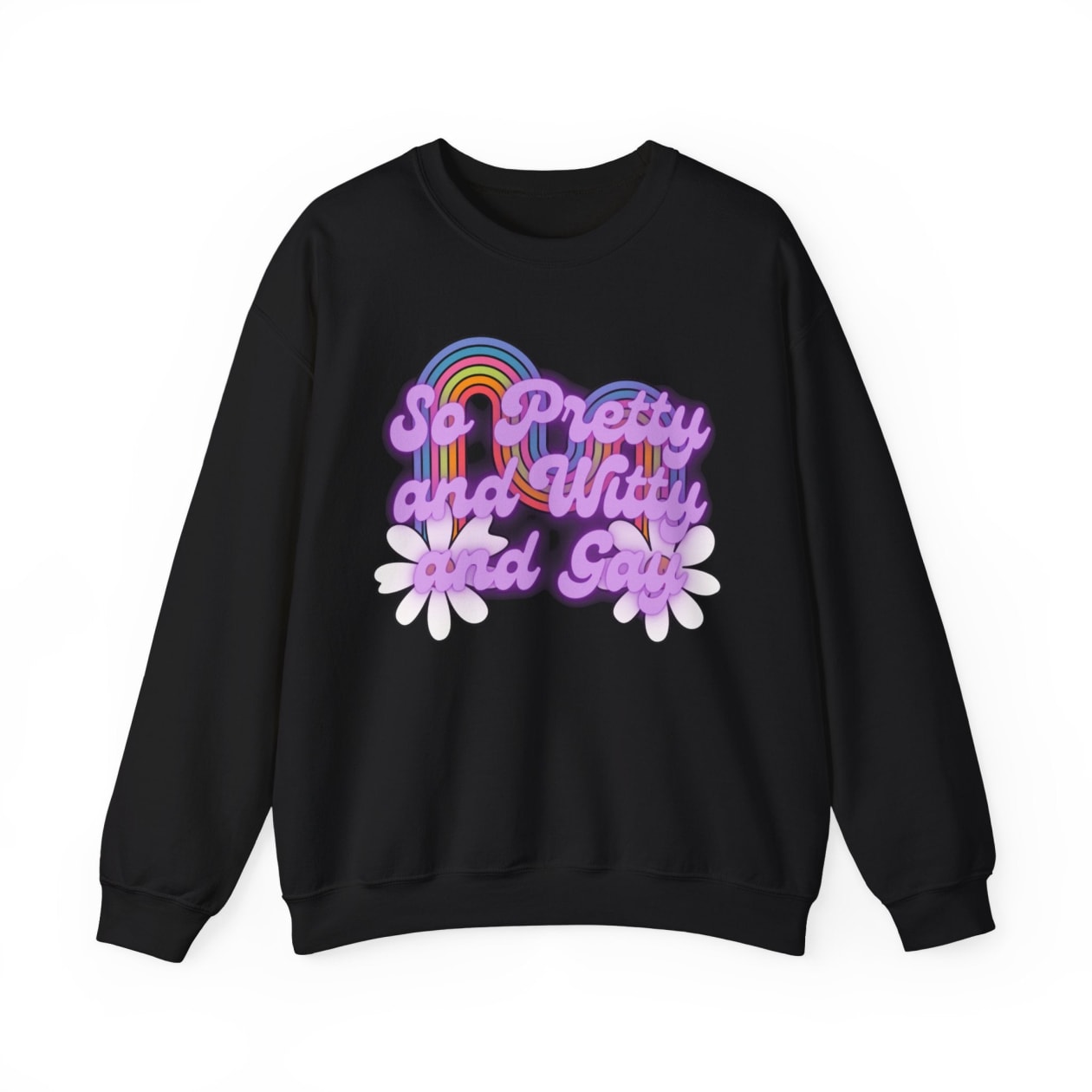 So Pretty and Witty and Gay Unisex Heavy Blend™ Crewneck Sweatshirt Sizes SM-5XL | Plus Size Available