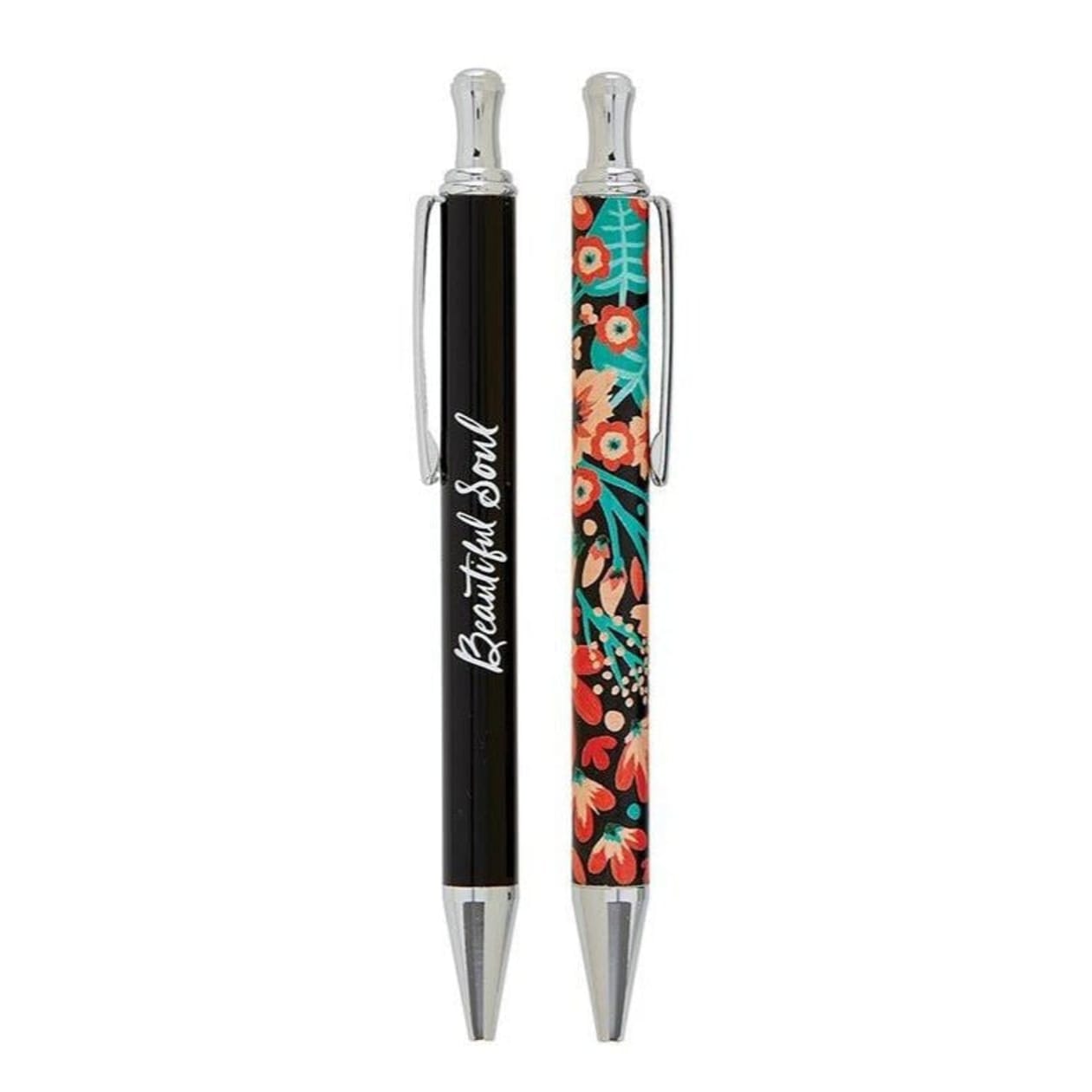 Beautiful Soul Floral Pen Set | Giftable Pens | Novelty Office Desk Supplies