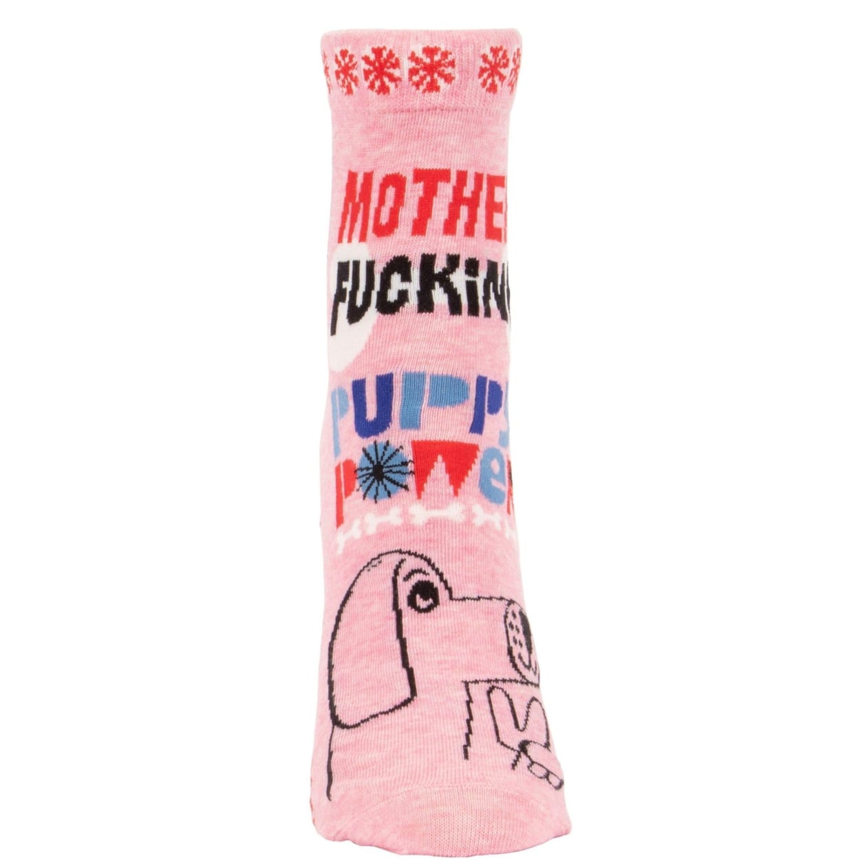 Mother Fucking Puppy Power Women's Ankle Socks | BlueQ at GetBullish