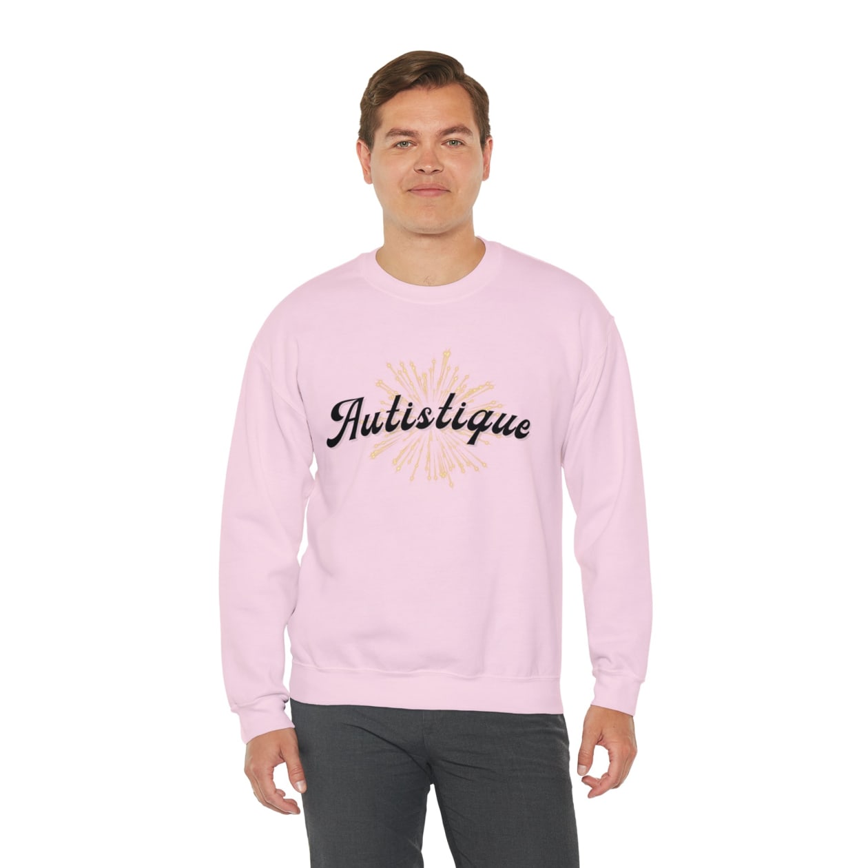 Autistique Funny Autism Pride Unisex Heavy Blend™ Crewneck Sweatshirt