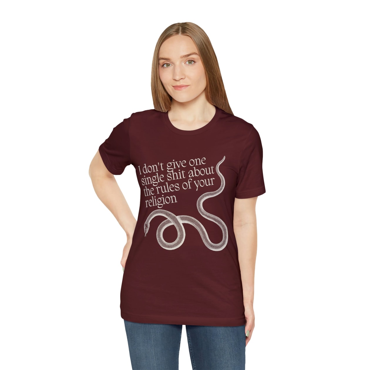 I Don't Give One Single Sh*t About the Rules of Your Religion Unisex Short Sleeve Tee [Multiple Color Options]