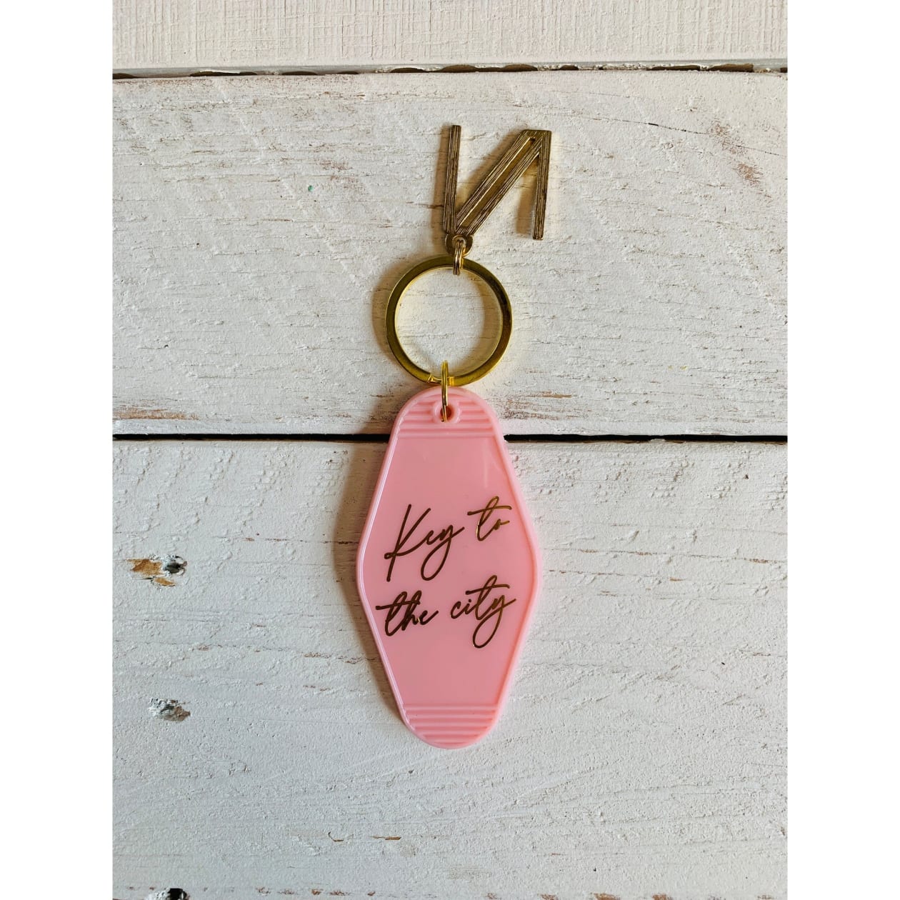 Key To The City Pink Motel Key Tag | Acrylic