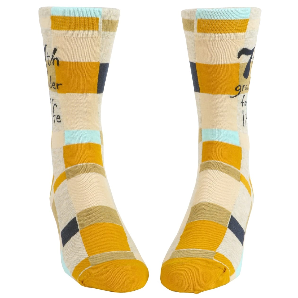 7th Grader For Life Men's Crew Socks | BlueQ at GetBullish