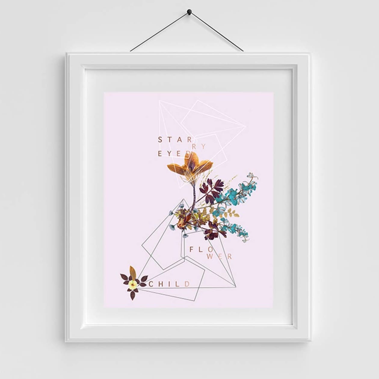 Flower Child 11" x 14" Art Print | Copper Details | Unframed | Gift for Her