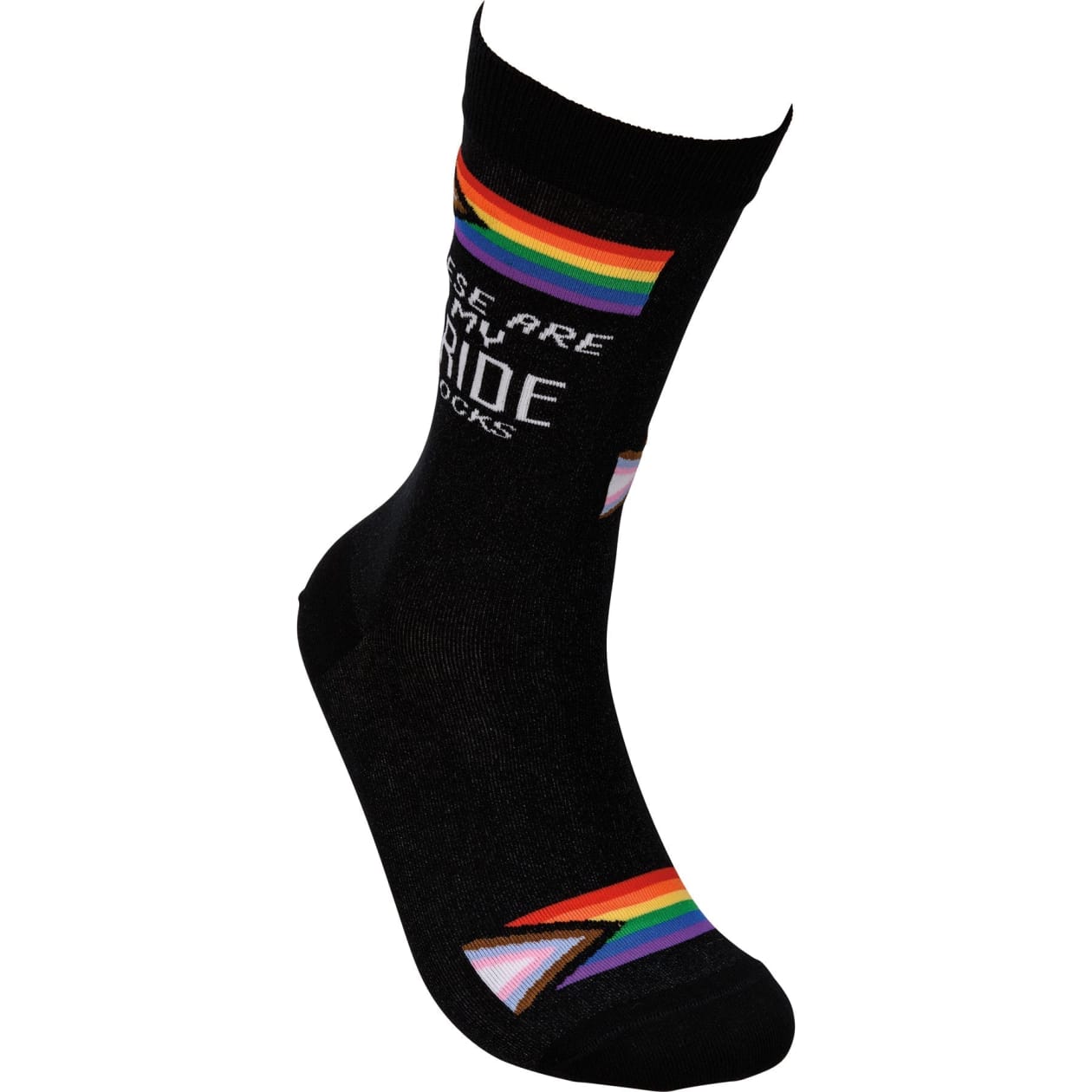 These Are My Pride Socks | LGBTQ+ Rainbow and Black | Gift for Her Him They