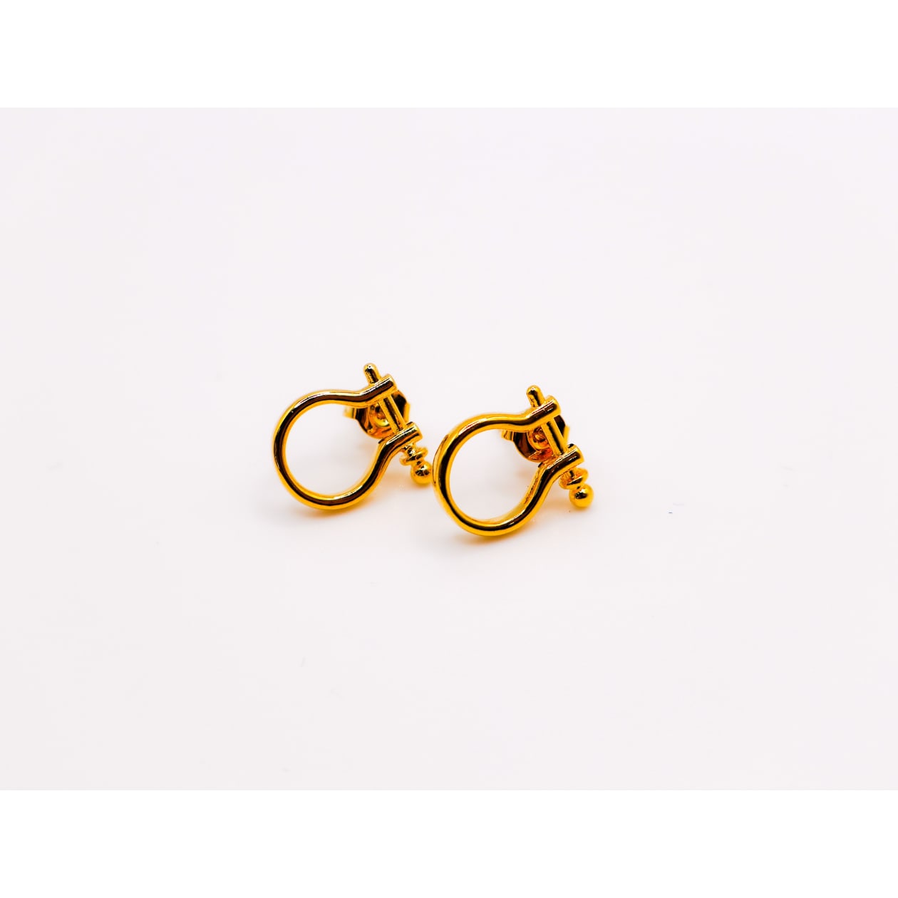 Golden Horseshoe Mini Earrings