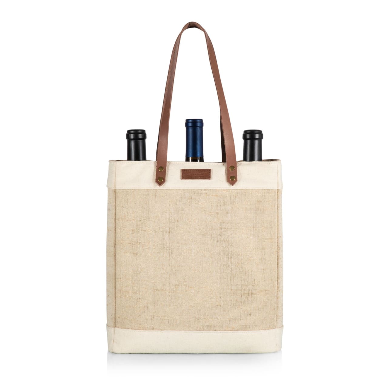 Pinot Jute 3 Bottle Insulated Wine Bag