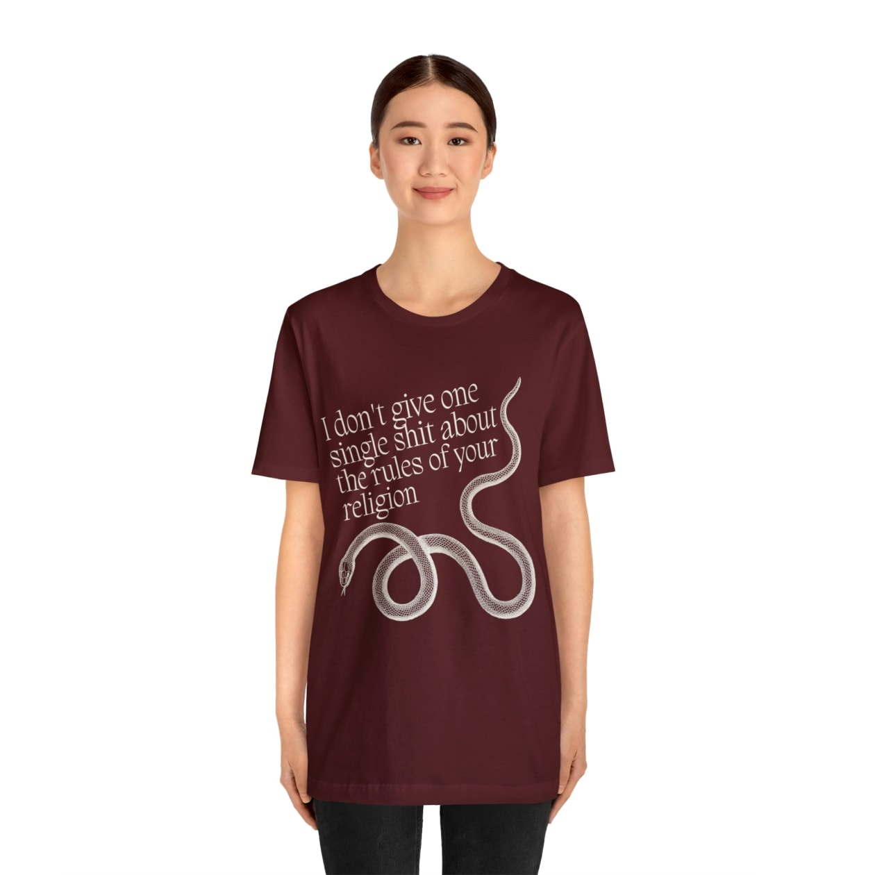 I Don't Give One Single Sh*t About the Rules of Your Religion Unisex Short Sleeve Tee [Multiple Color Options]