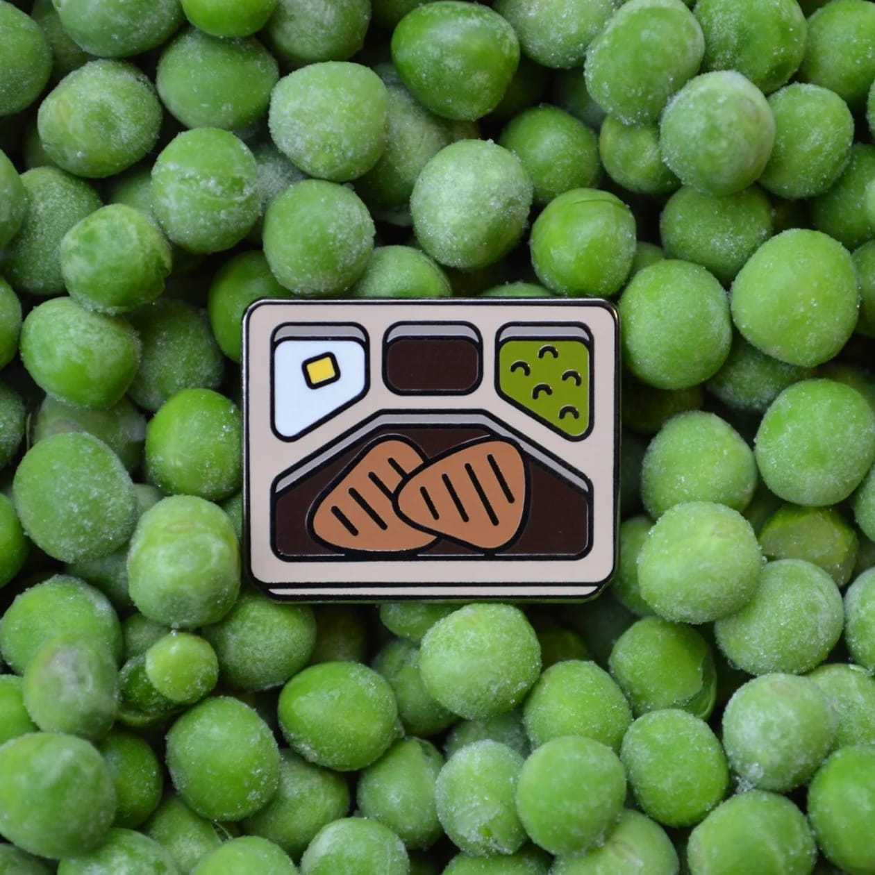 TV Dinner '80s Retro Enamel Pin