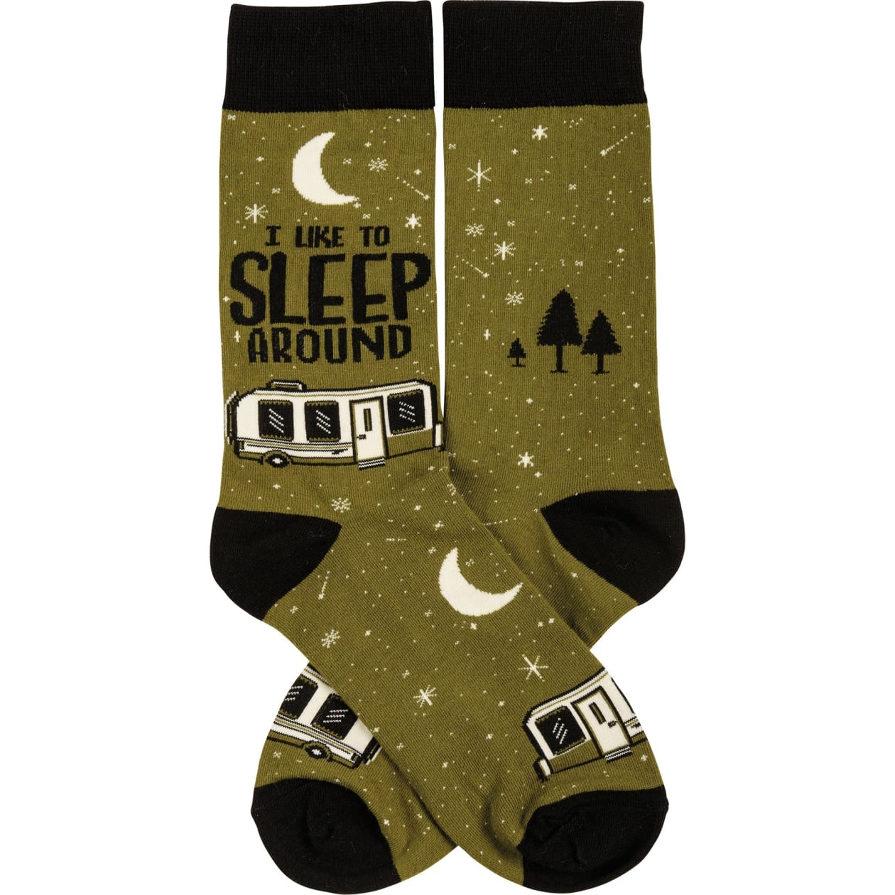 I Like To Sleep Around Socks | Camper RV Motif | Unisex