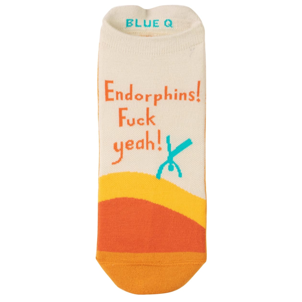 Endorphins Fuck Yeah Unisex Sneaker Socks [2 Size Options] | BlueQ at GetBullish