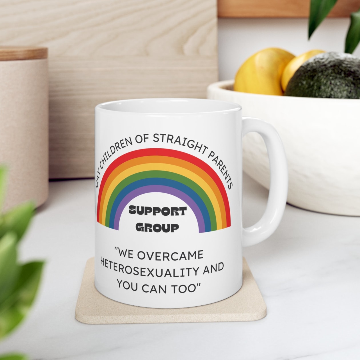 Gay Children of Straight Parents Support Group Ceramic Mug 11oz - Size: 11oz