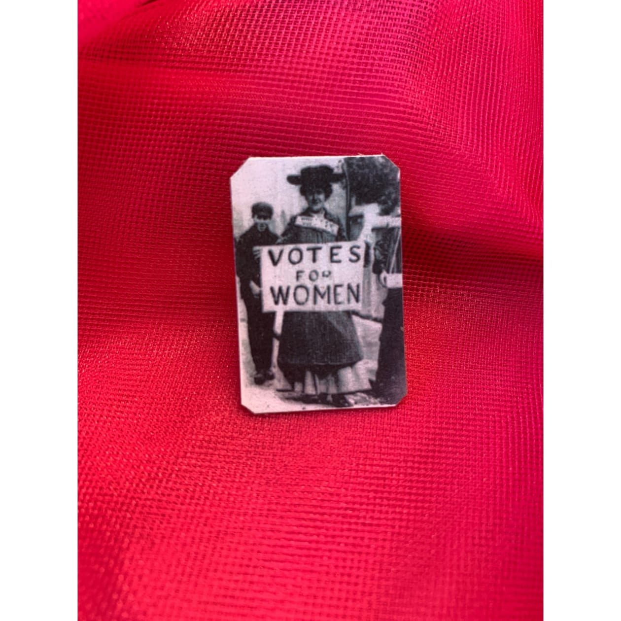 Women's Suffrage "Lady with Hat" Votes For Women Handmade Feminist Metal Lapel Pin