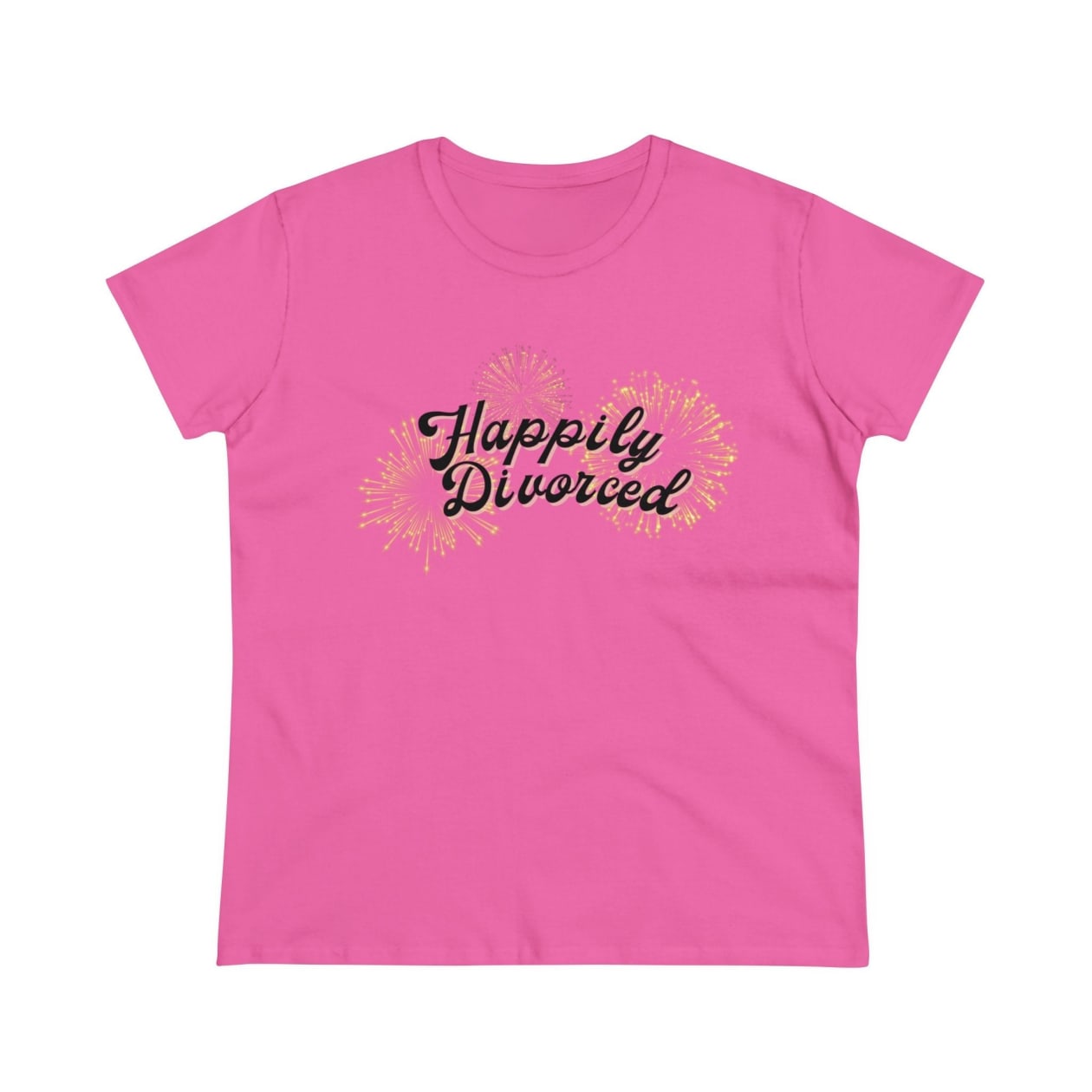 Happily Divorced Women's Midweight Cotton Tee