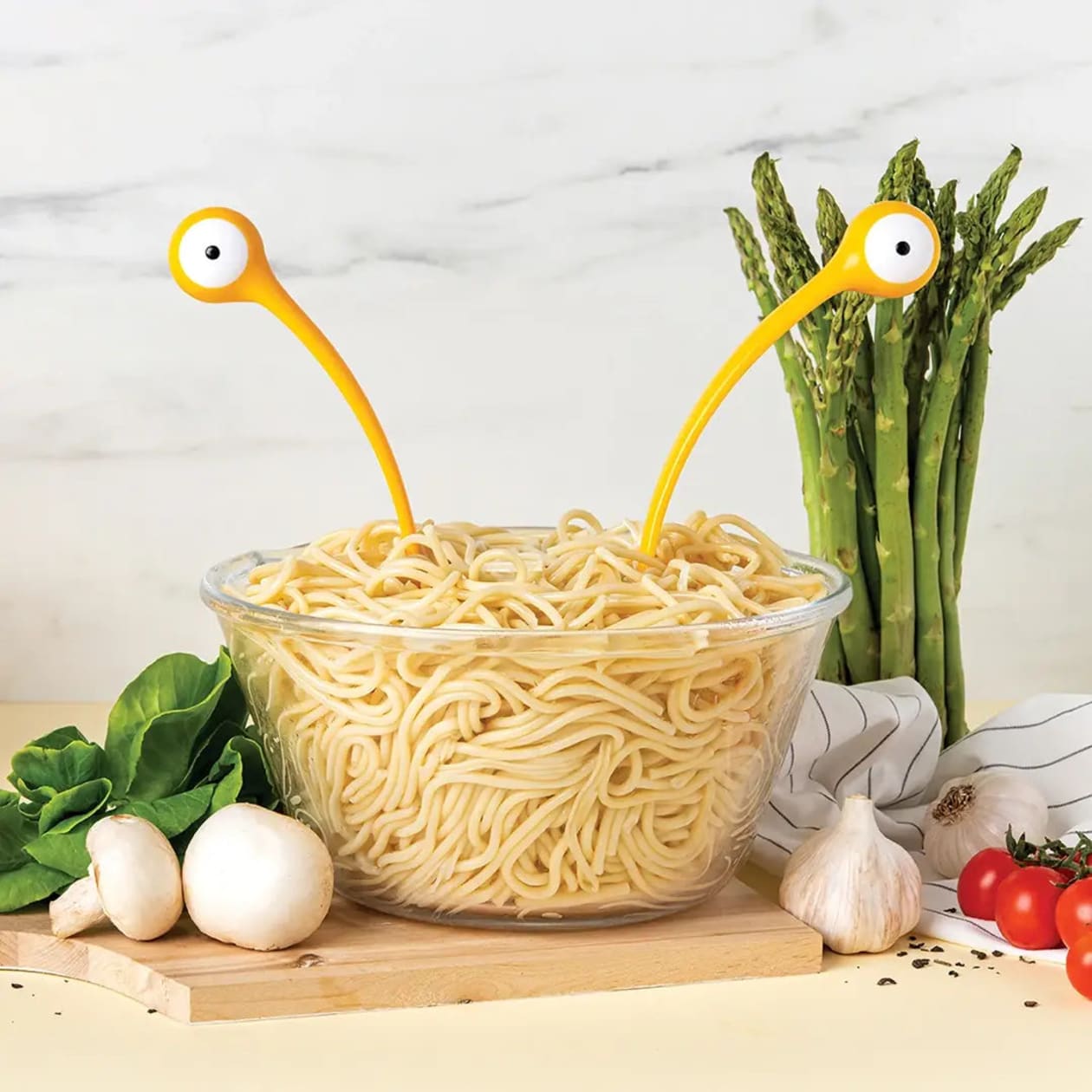 Pasta Monsters Servers | Googly-Eyed Spoon and Fork Set