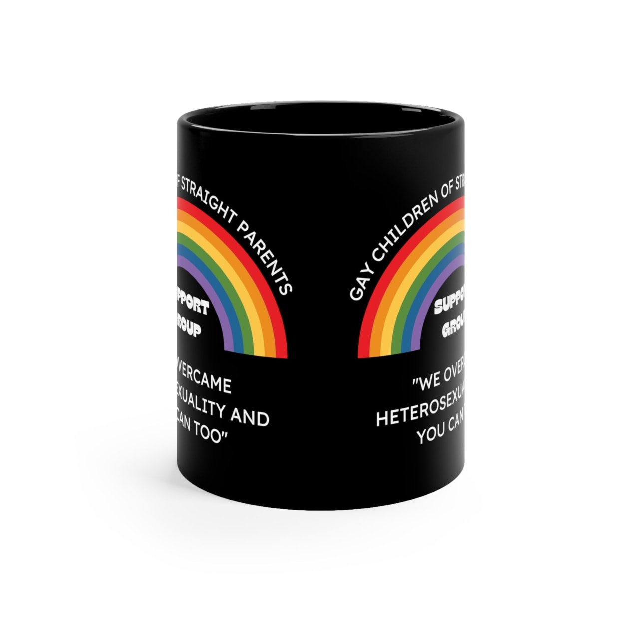 Gay Children of Straight Parents Support Group Mug in Black