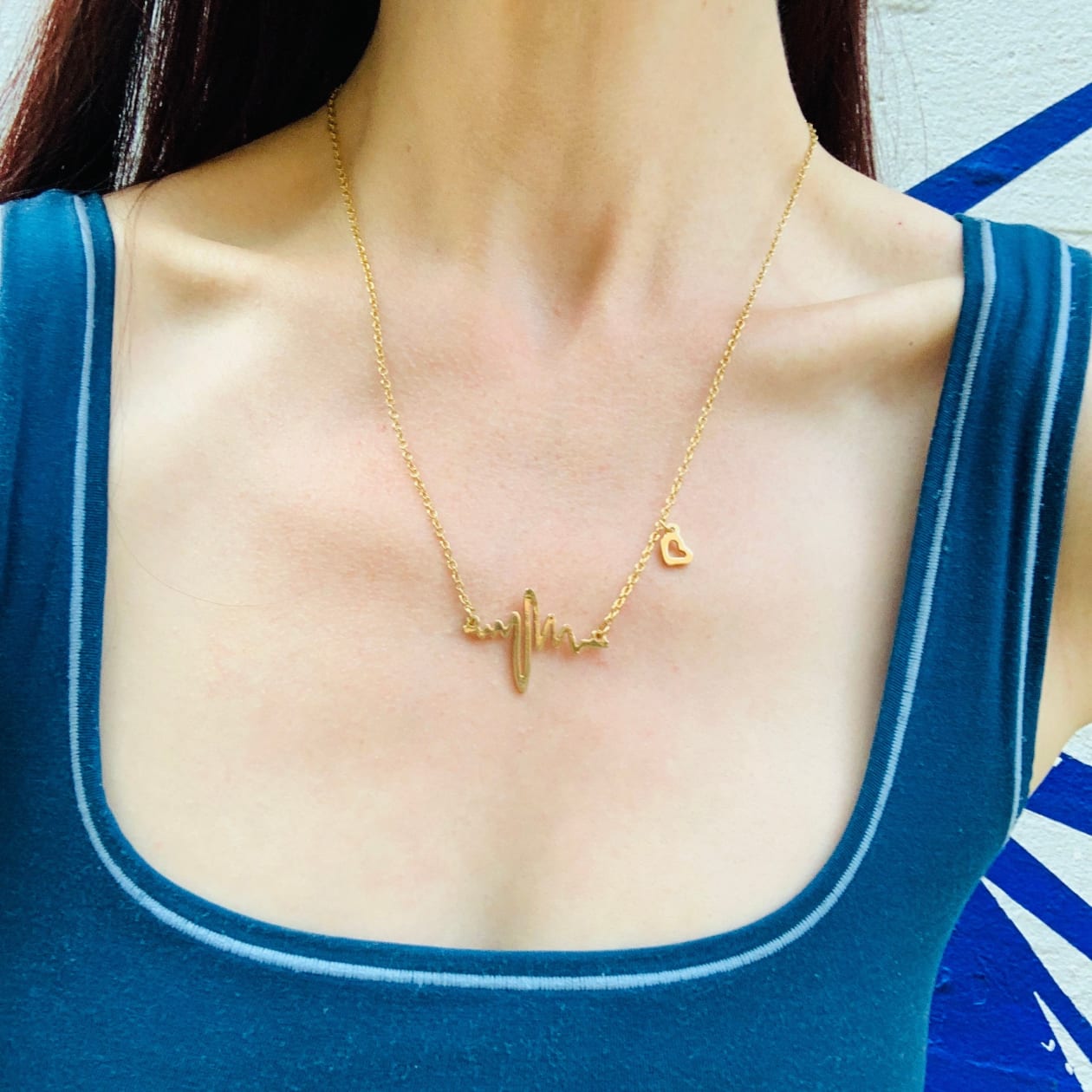 Every Heartbeat Necklace in Gold