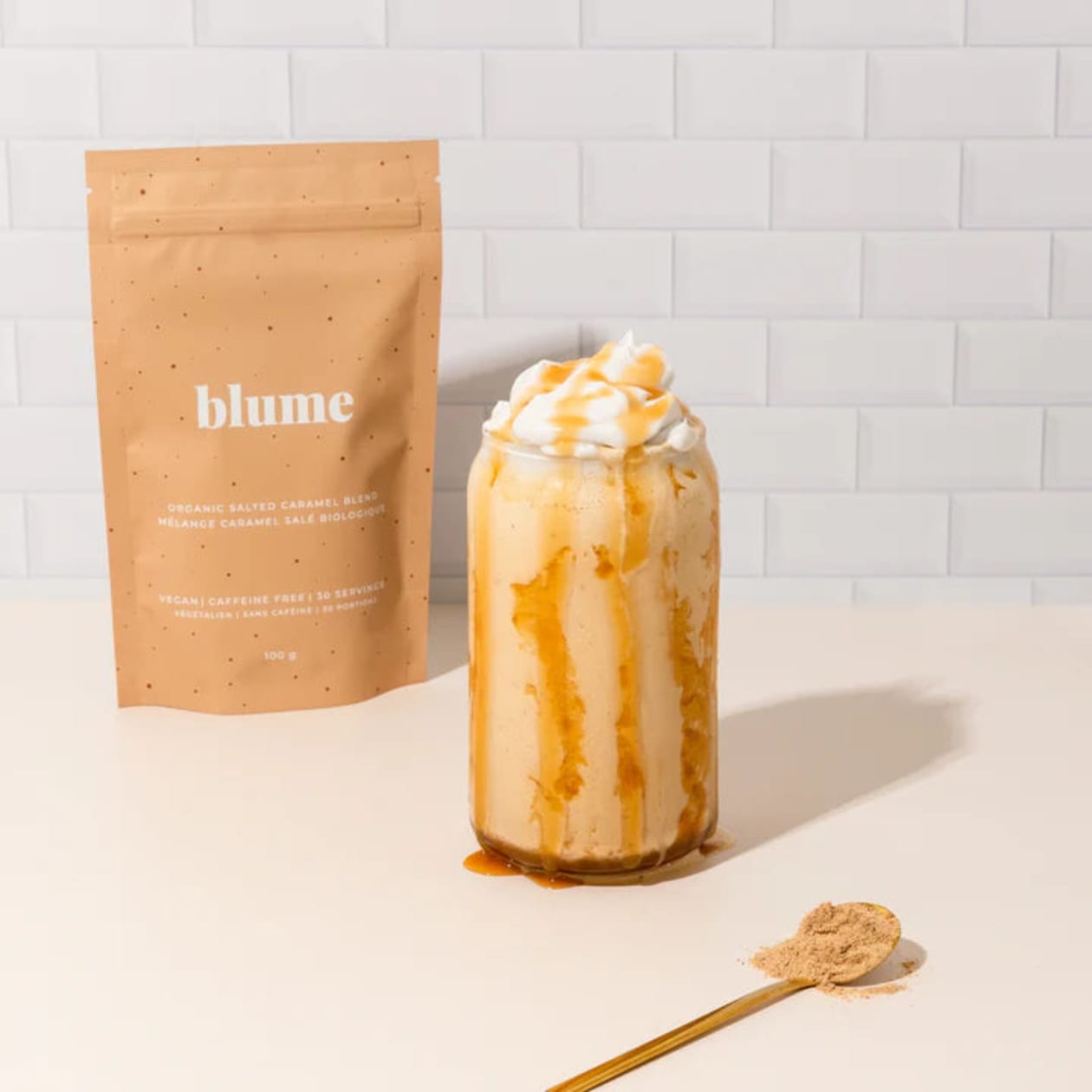 Blume Salted Caramel Latte | Superfood Powder Blend | 30 Servings