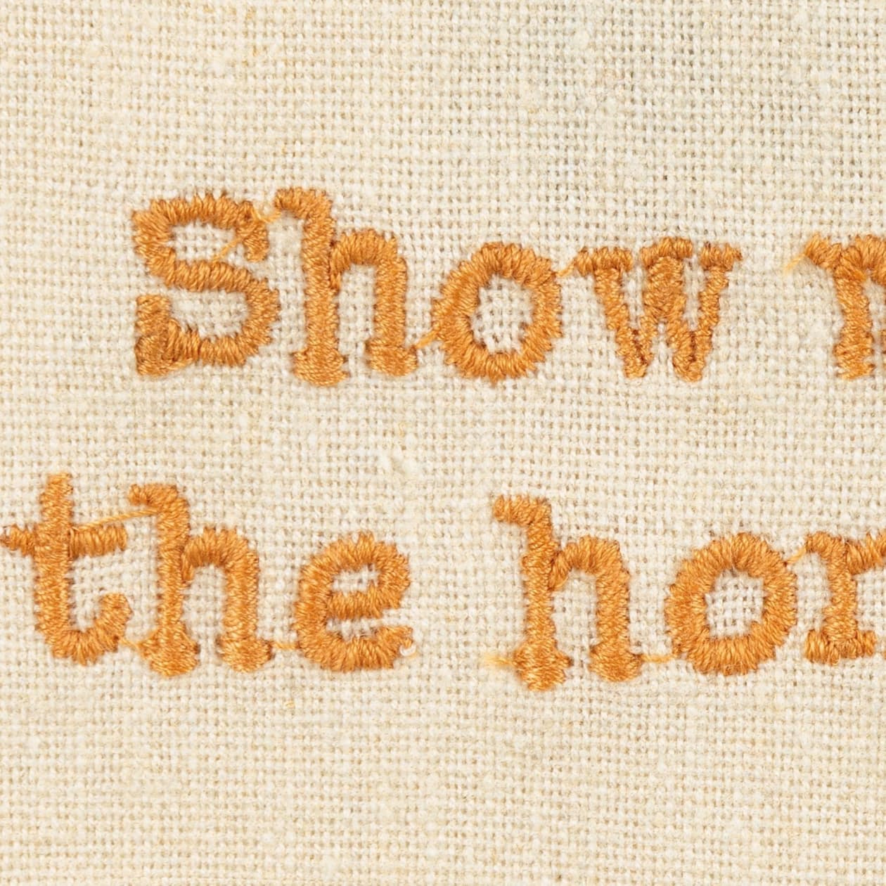 Show Me The Honey Honeybee Dish Cloth Towel | Cotten Linen Cotton and Linen | Embroidered Text | 18" x 28"