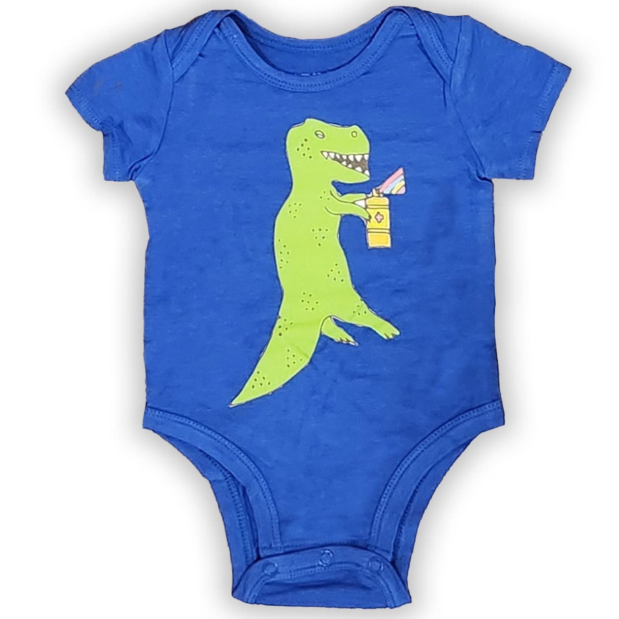 The Everyday Graphic Baby Onesie: Graffiti Dino - Size: 6-9 months