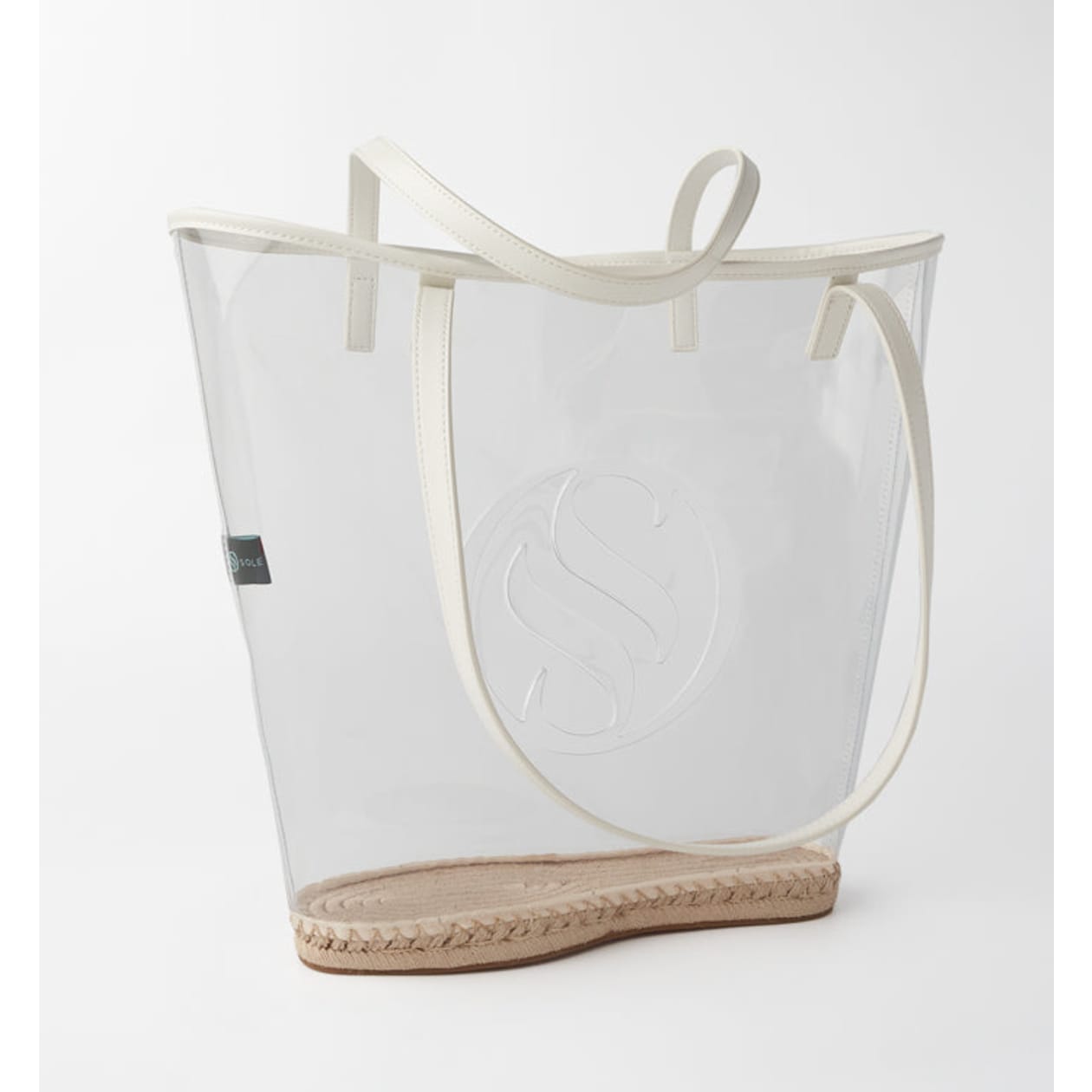 The Ada Vinyl Beach Tote - Clear