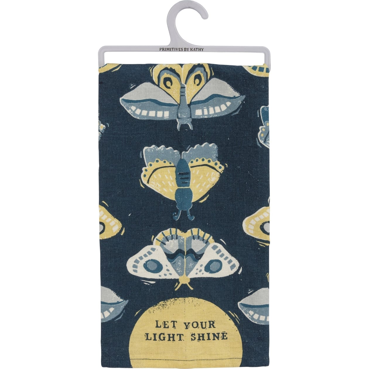 Last Call! Let Your Light Shine Dish Cloth Towel | Novelty Tea Towel | Cute Kitchen Hand Towel | 20" x 26"