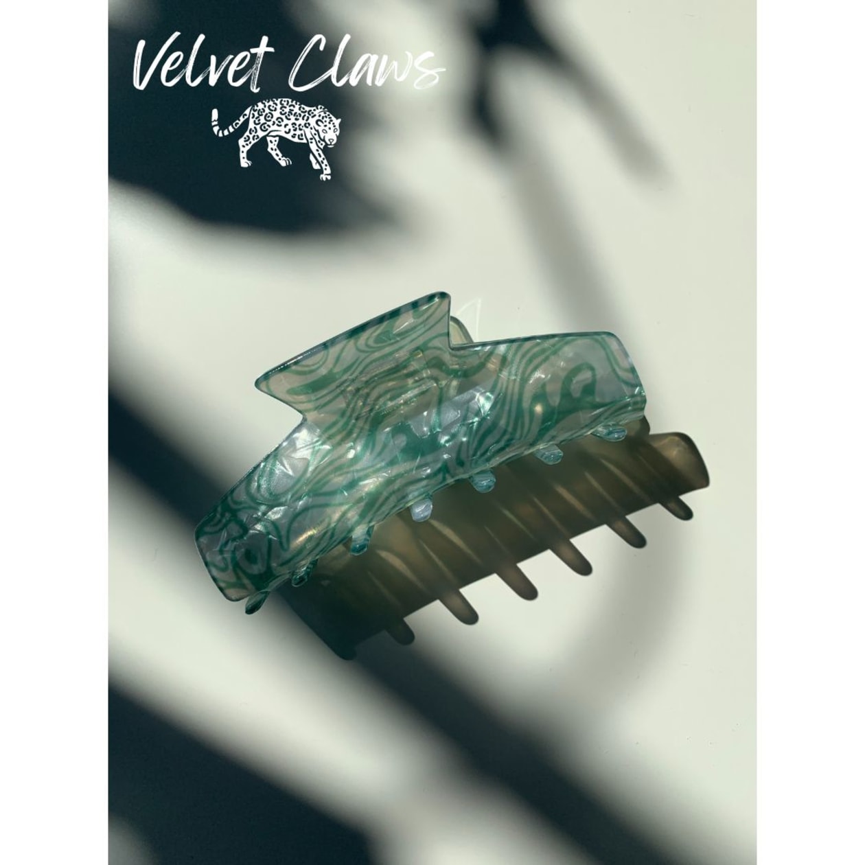Velvet Claws Hair Clip | The Psychedelic in Nature Child | Claw Clip in Velvet Travel Bag