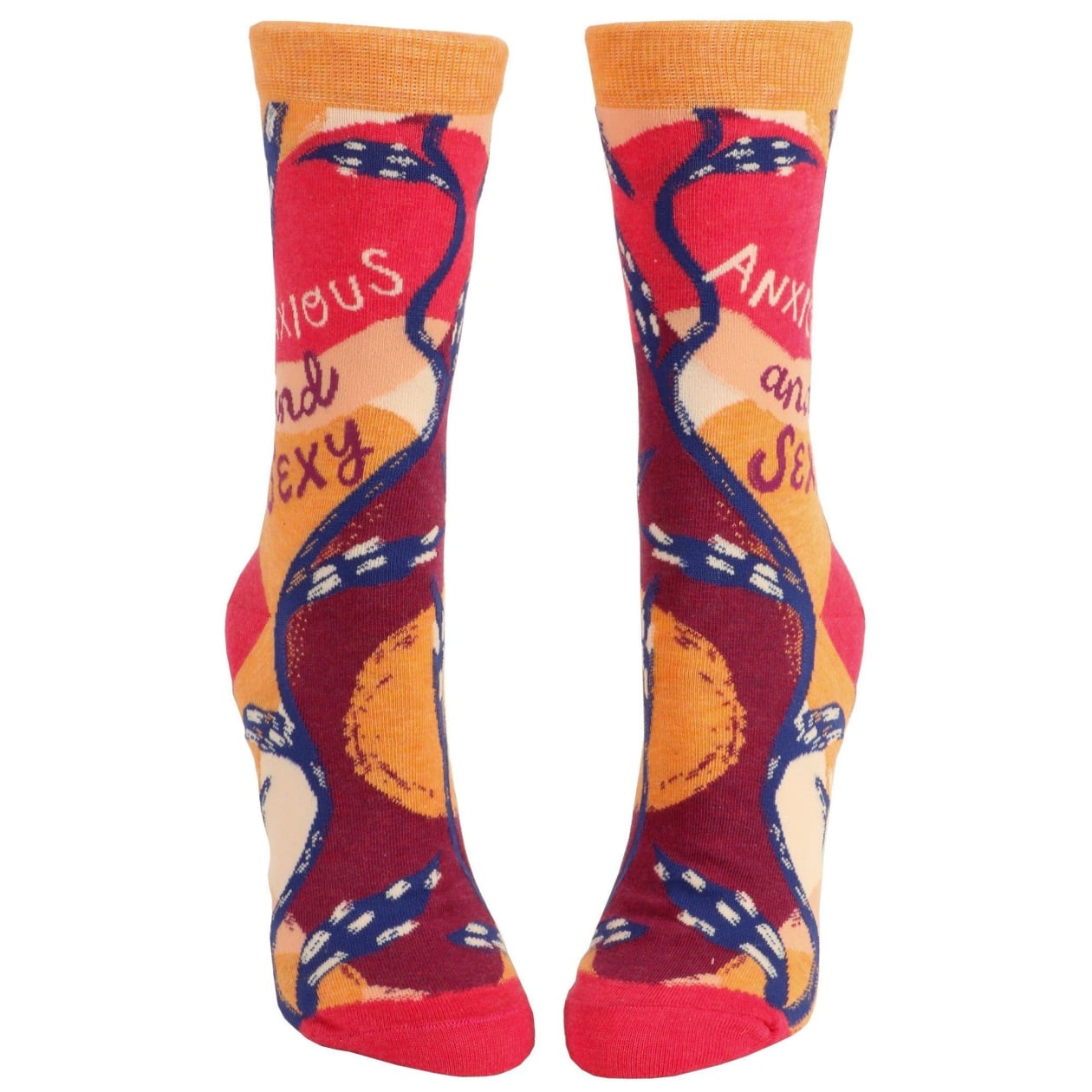 Anxious And Sexy Novelty Women's Crew Socks | BlueQ at GetBullish