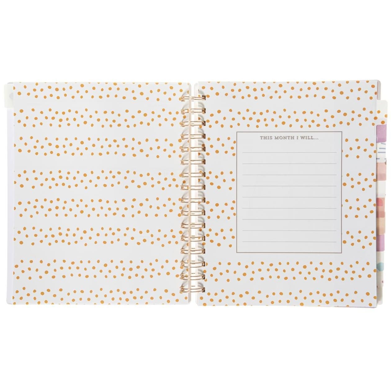 Last Call! Mondays, Am I Right? Spiral Undated Planner With Shiny Gold Wiro