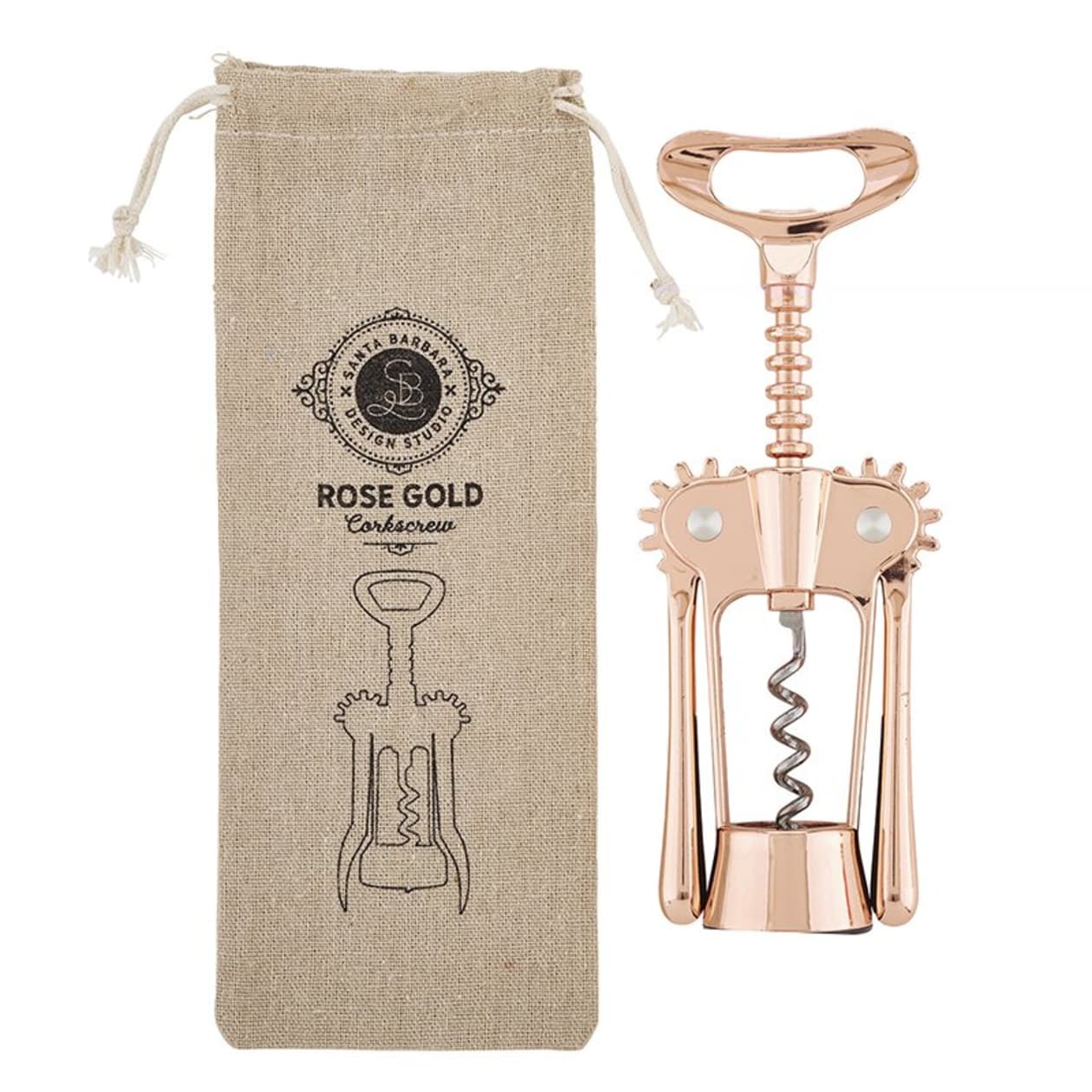 Rose Gold Corkscrew Wine Opener