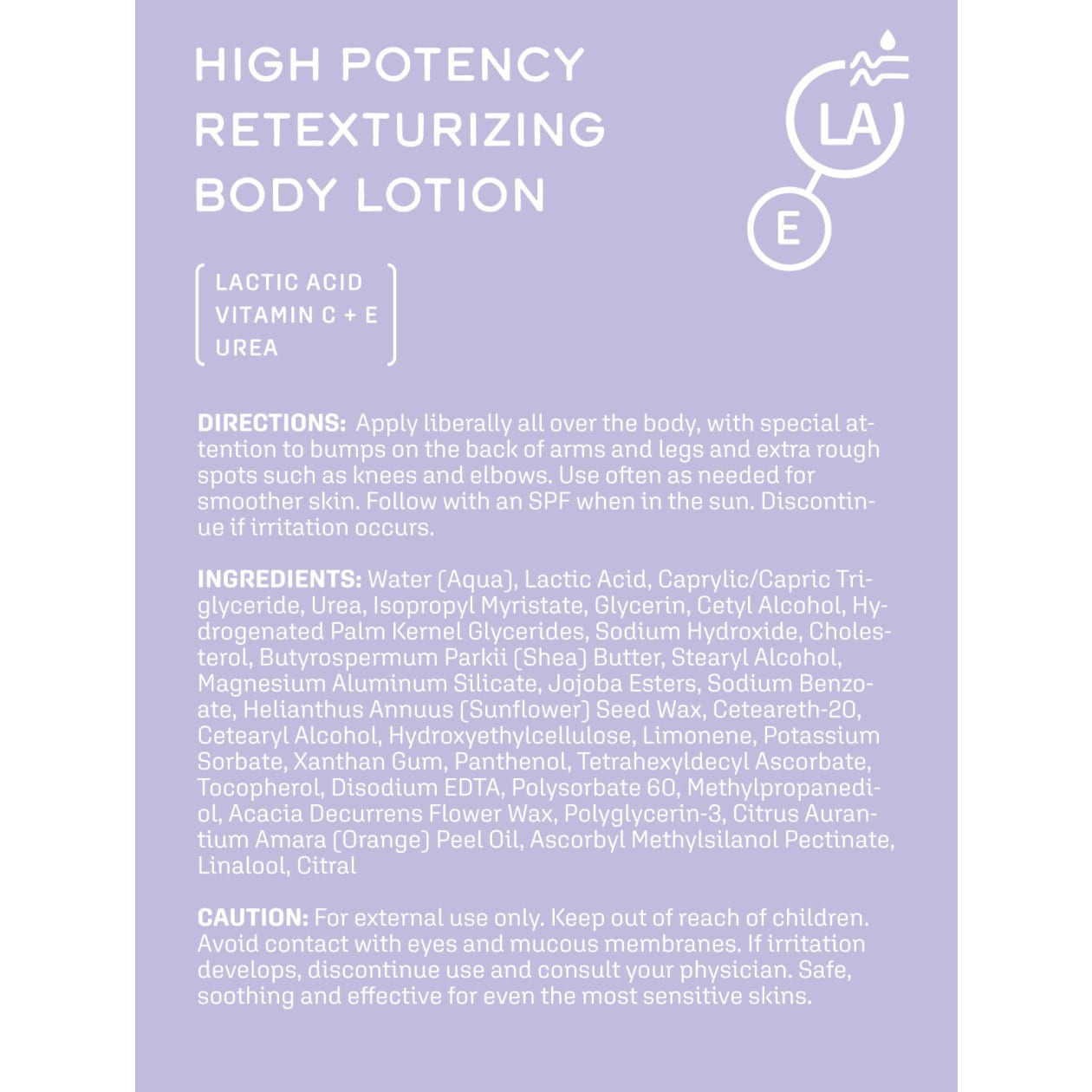 High Potency Retexturizing Body Lotion