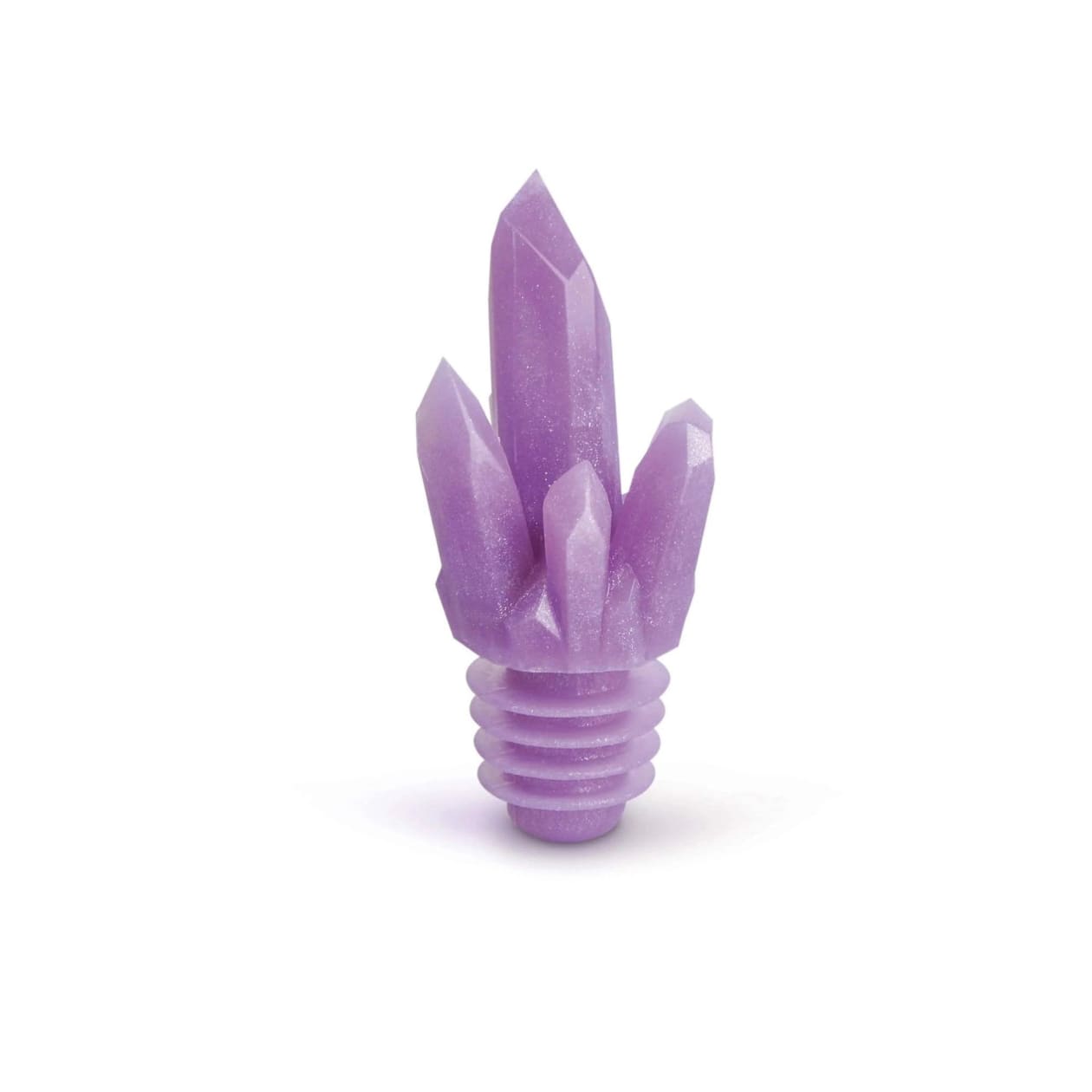 Liquid Crystal Wine Bottle Stopper in Purple