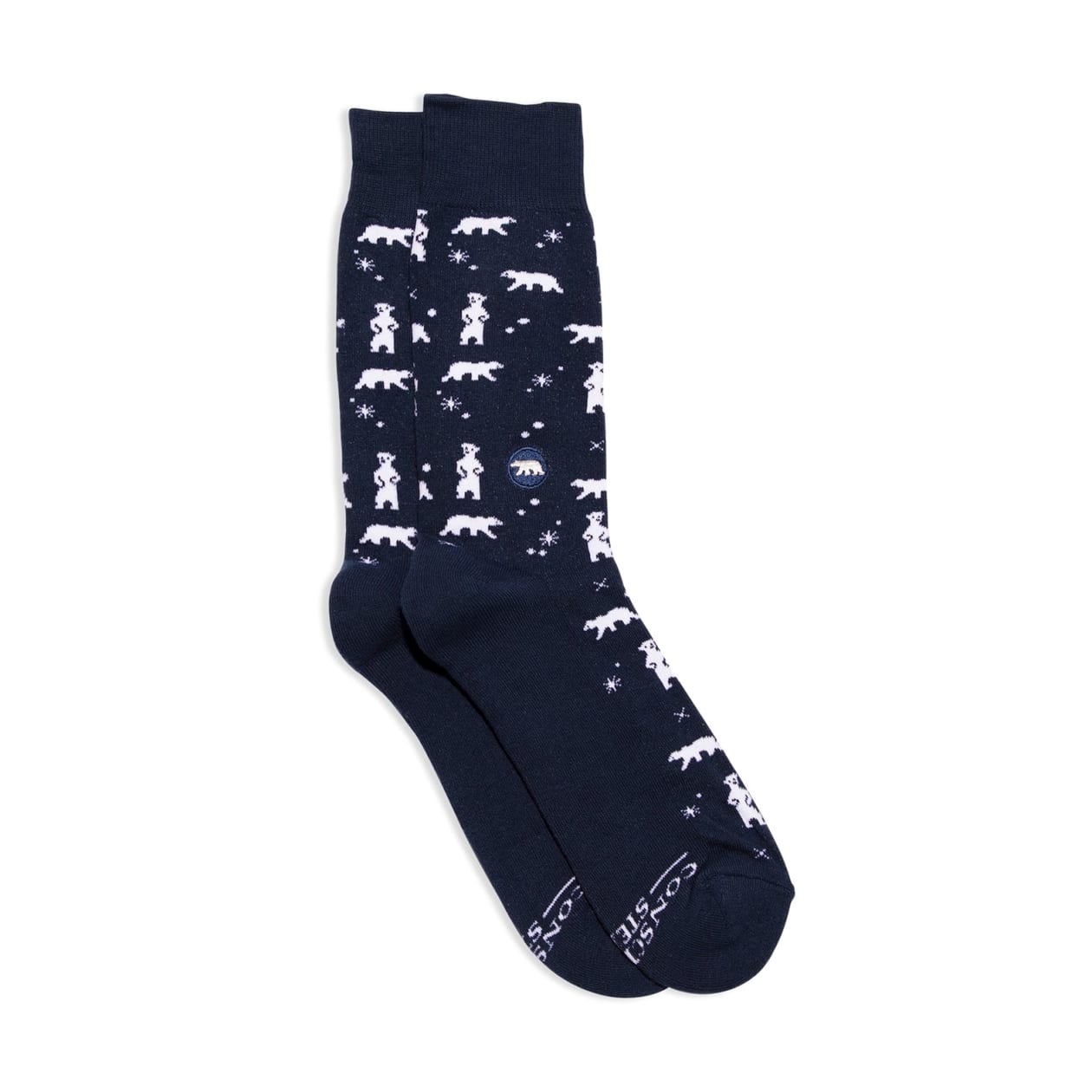 Men's Sock That Protect Polar Bears | Fair Trade | Fits Men's Sizes 8.5-13