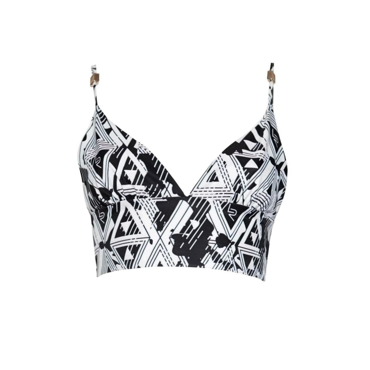 Amour Geometric Crop Top/ Bra top