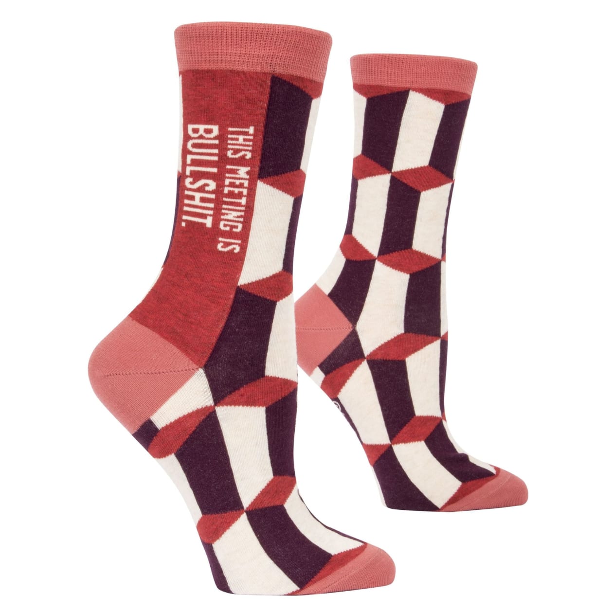 This Meeting is Bullshit Women's Crew Dress Socks | BlueQ at GetBullish