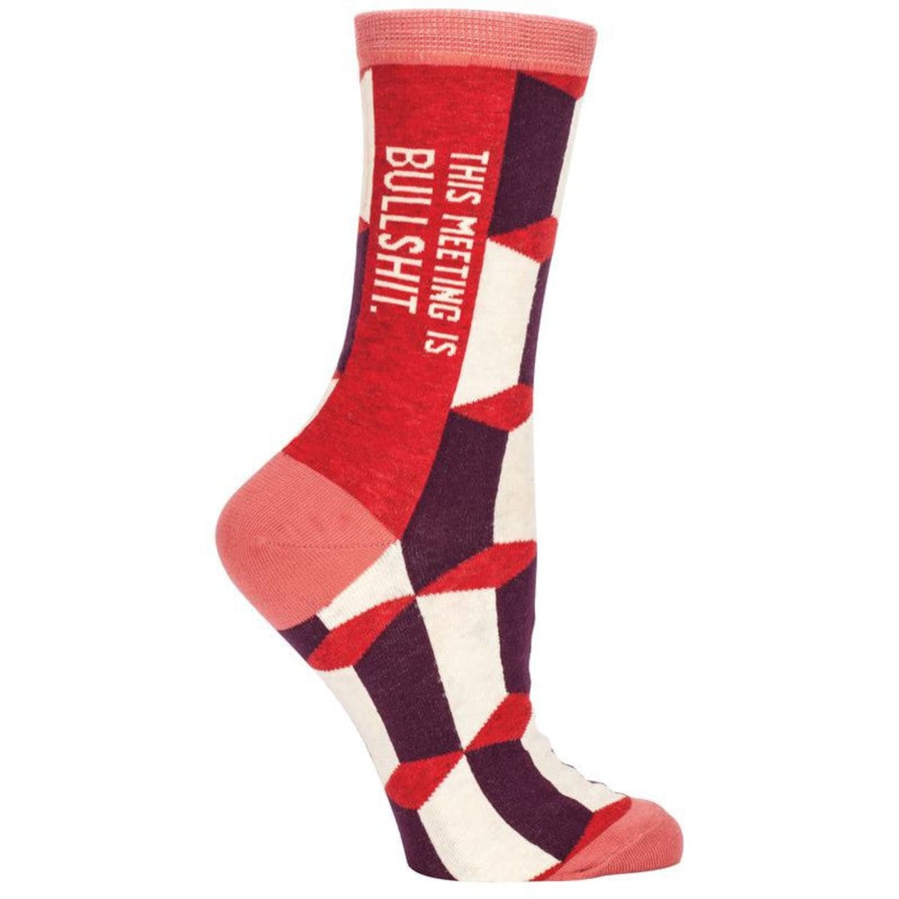 This Meeting is Bullshit Women's Crew Dress Socks | BlueQ at GetBullish